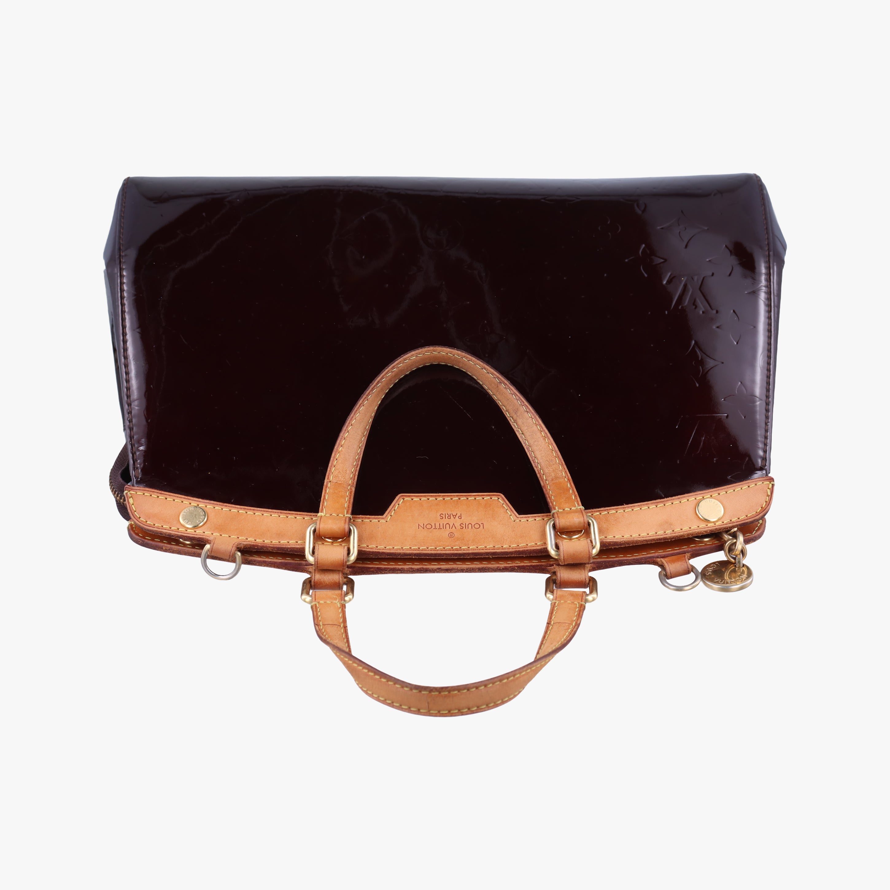 Pre-owned Louis Vuitton Brea MM Amarante Vernis M91619 shoulderbag | stylenewstar
