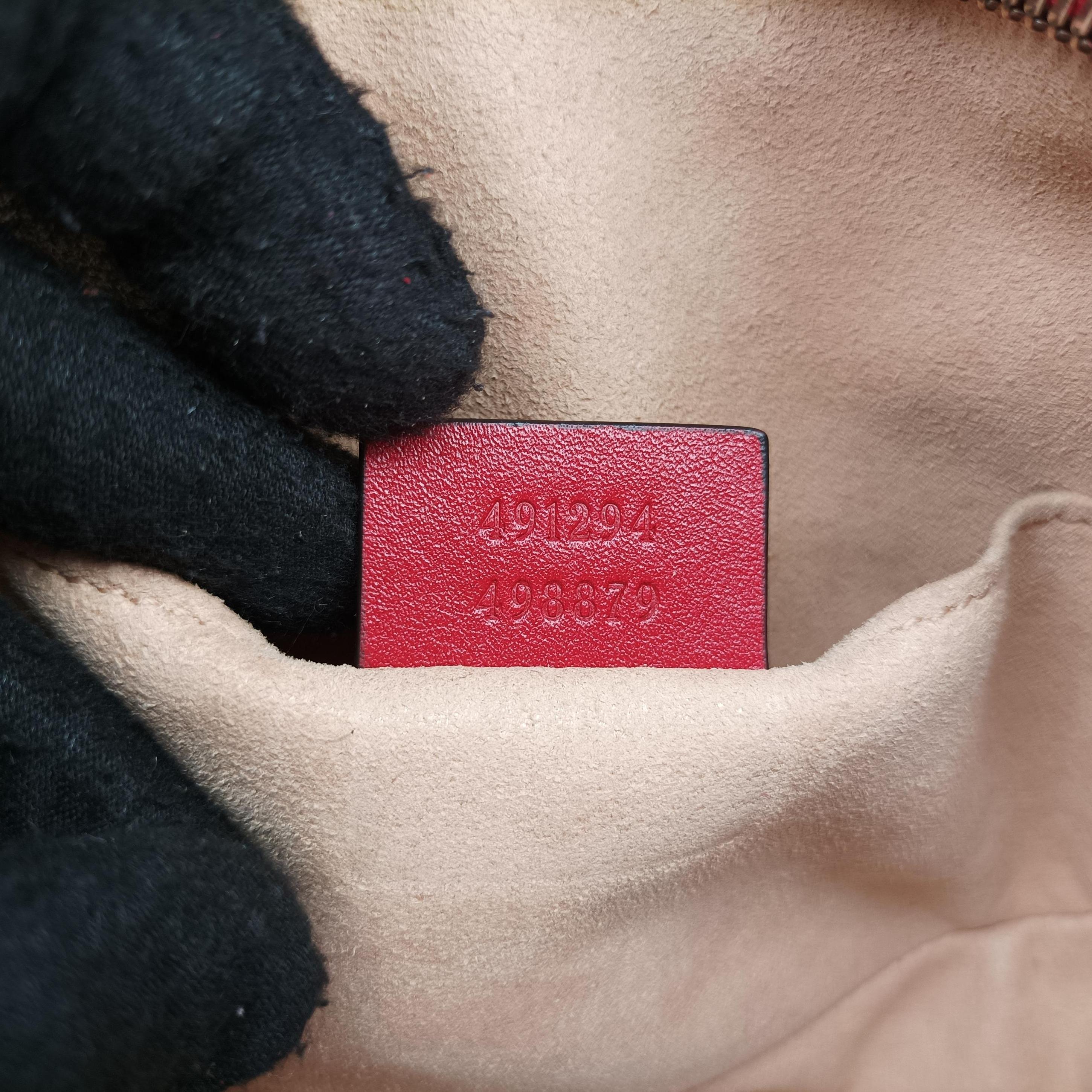 Vintage Gucci GG Marmont Red Leather 491294 bum bag/waist bag | stylenewstar