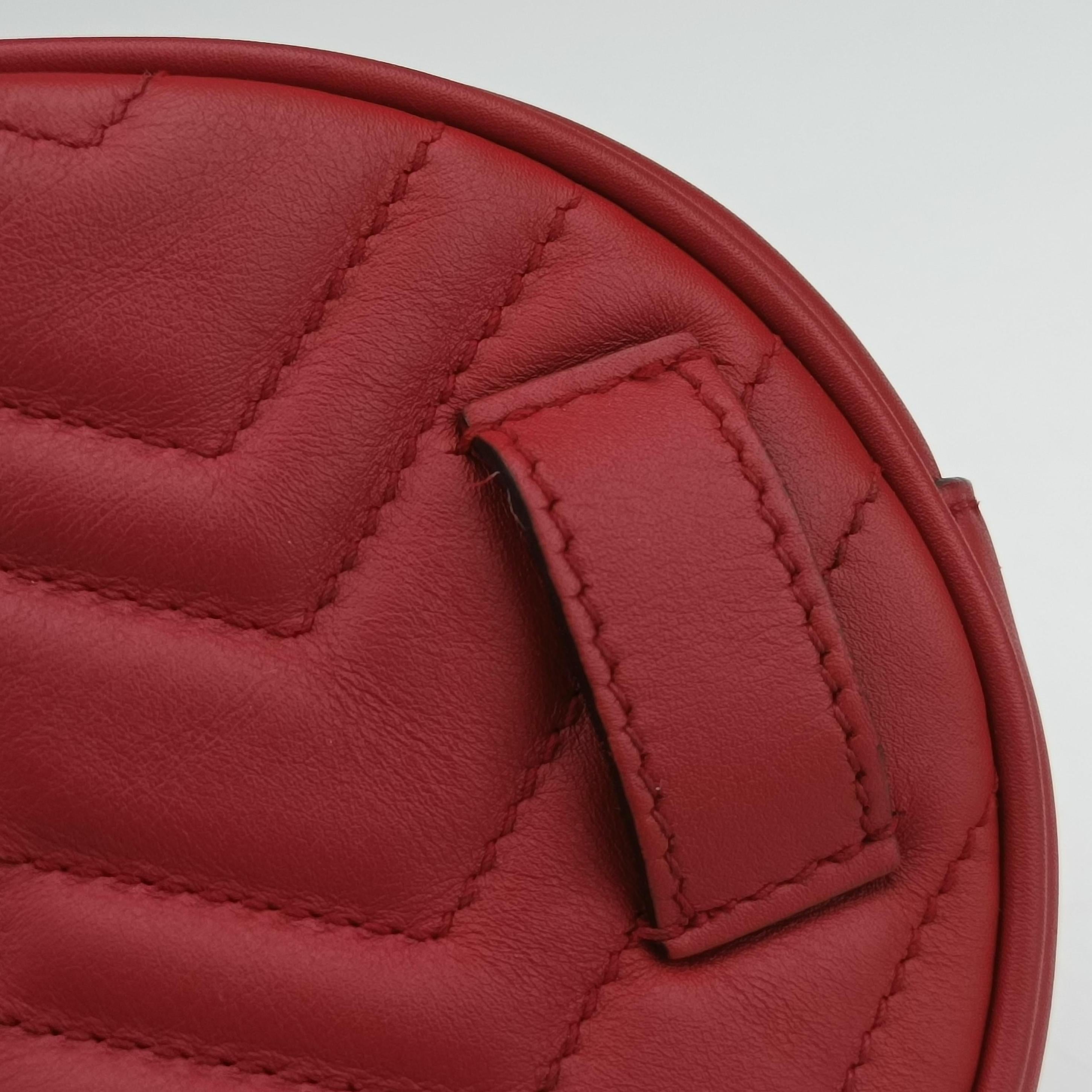 Vintage Gucci GG Marmont Red Leather 491294 bum bag/waist bag | stylenewstar