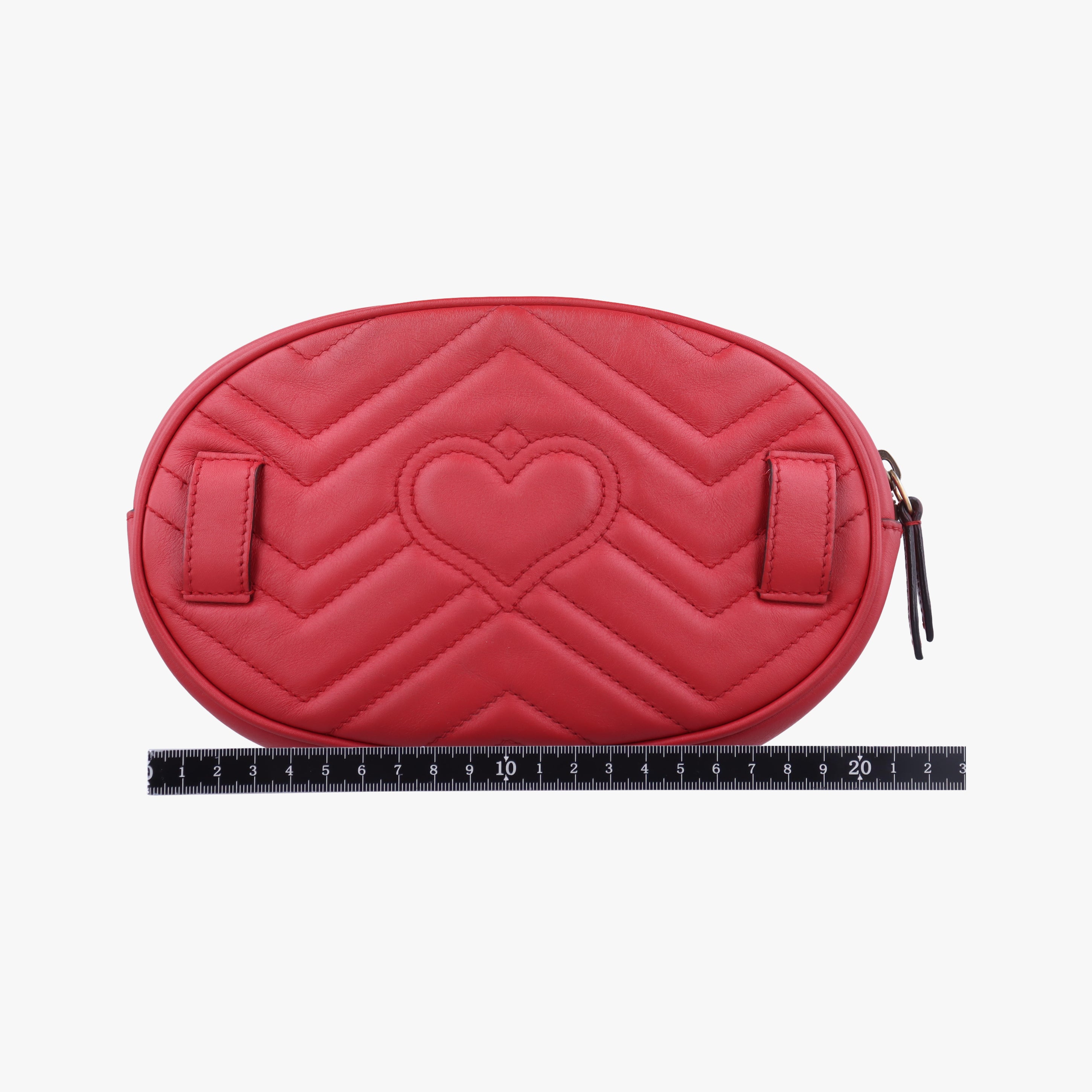 Vintage Gucci GG Marmont Red Leather 491294 bum bag/waist bag | stylenewstar