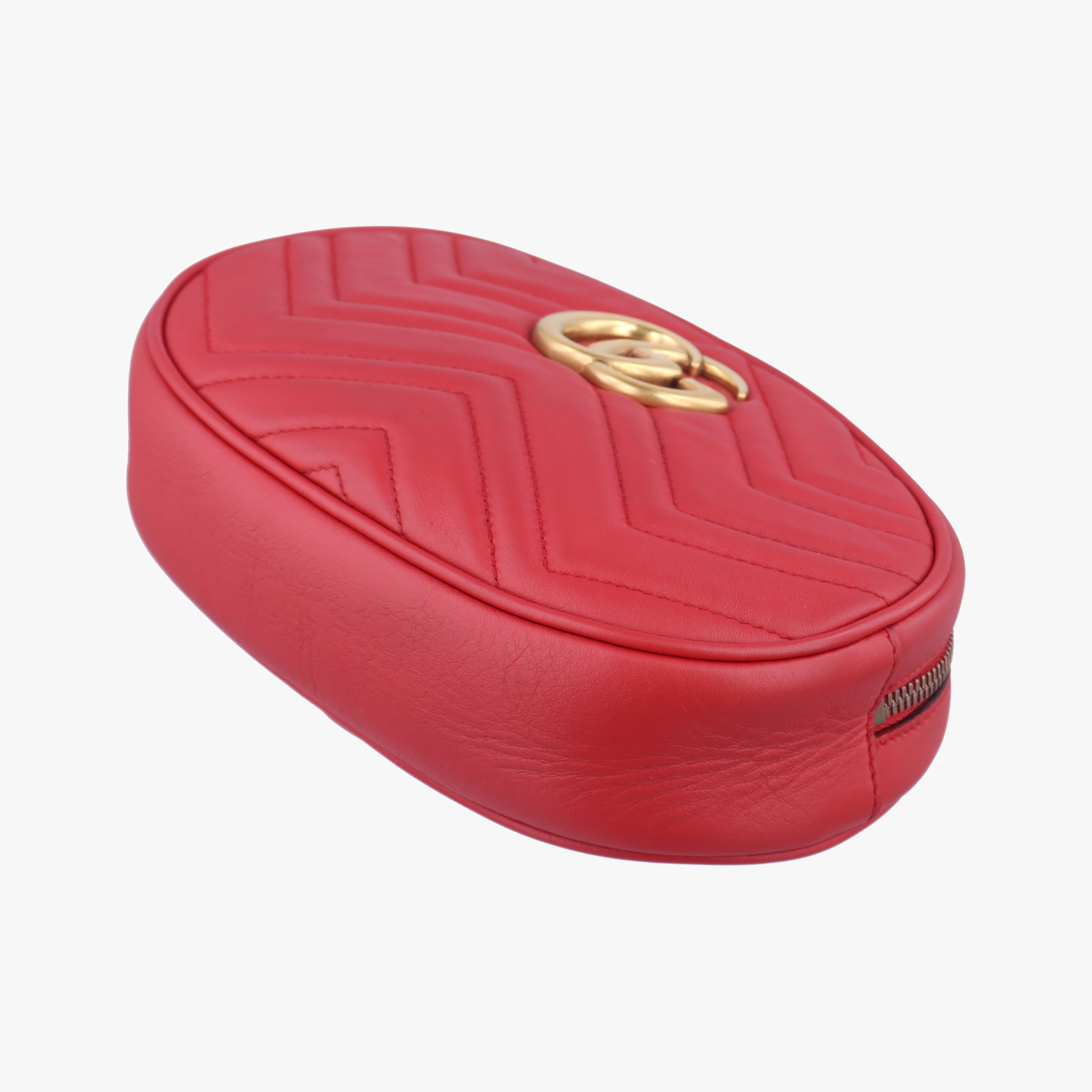 Vintage Gucci GG Marmont Red Leather 491294 bum bag/waist bag | stylenewstar