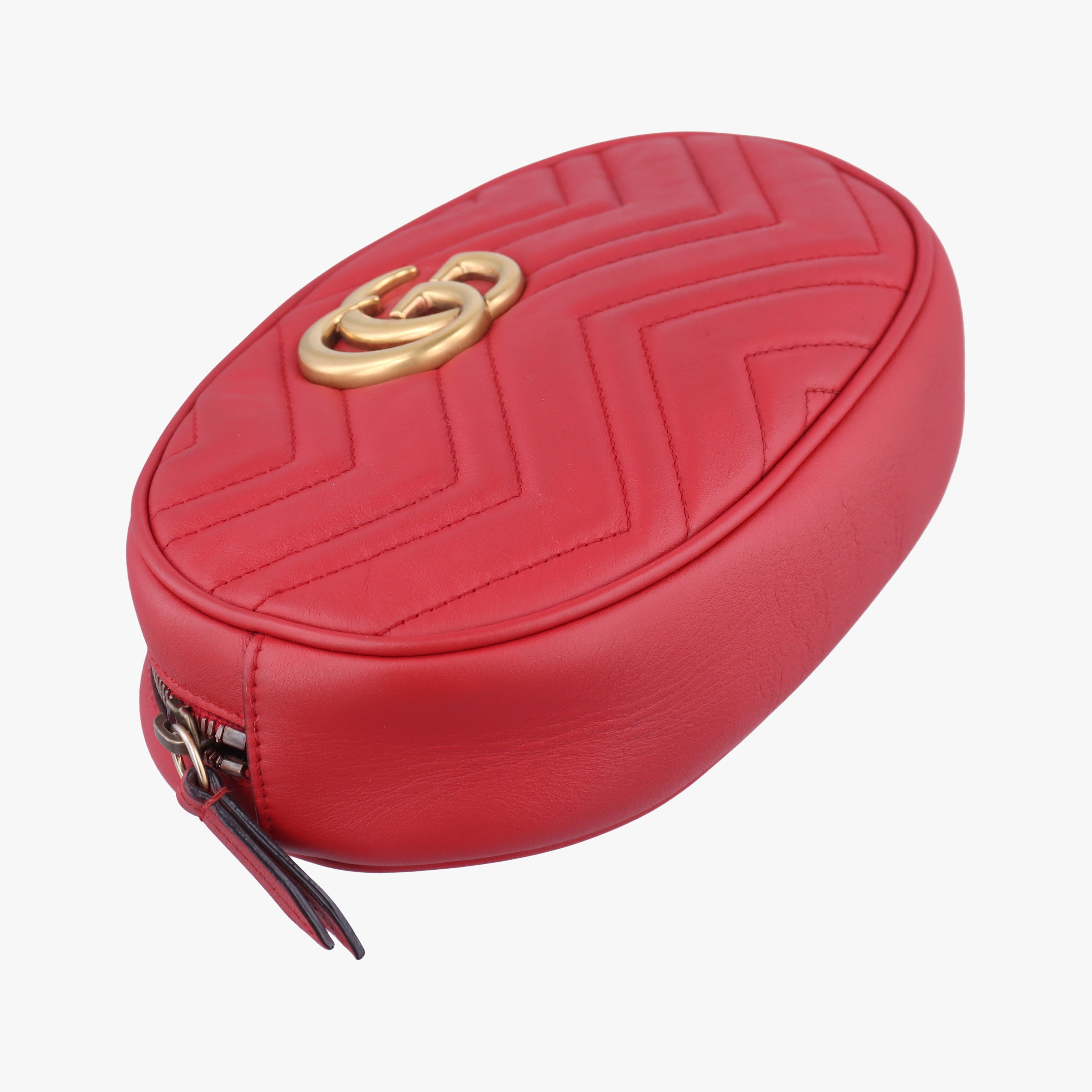 Vintage Gucci GG Marmont Red Leather 491294 bum bag/waist bag | stylenewstar
