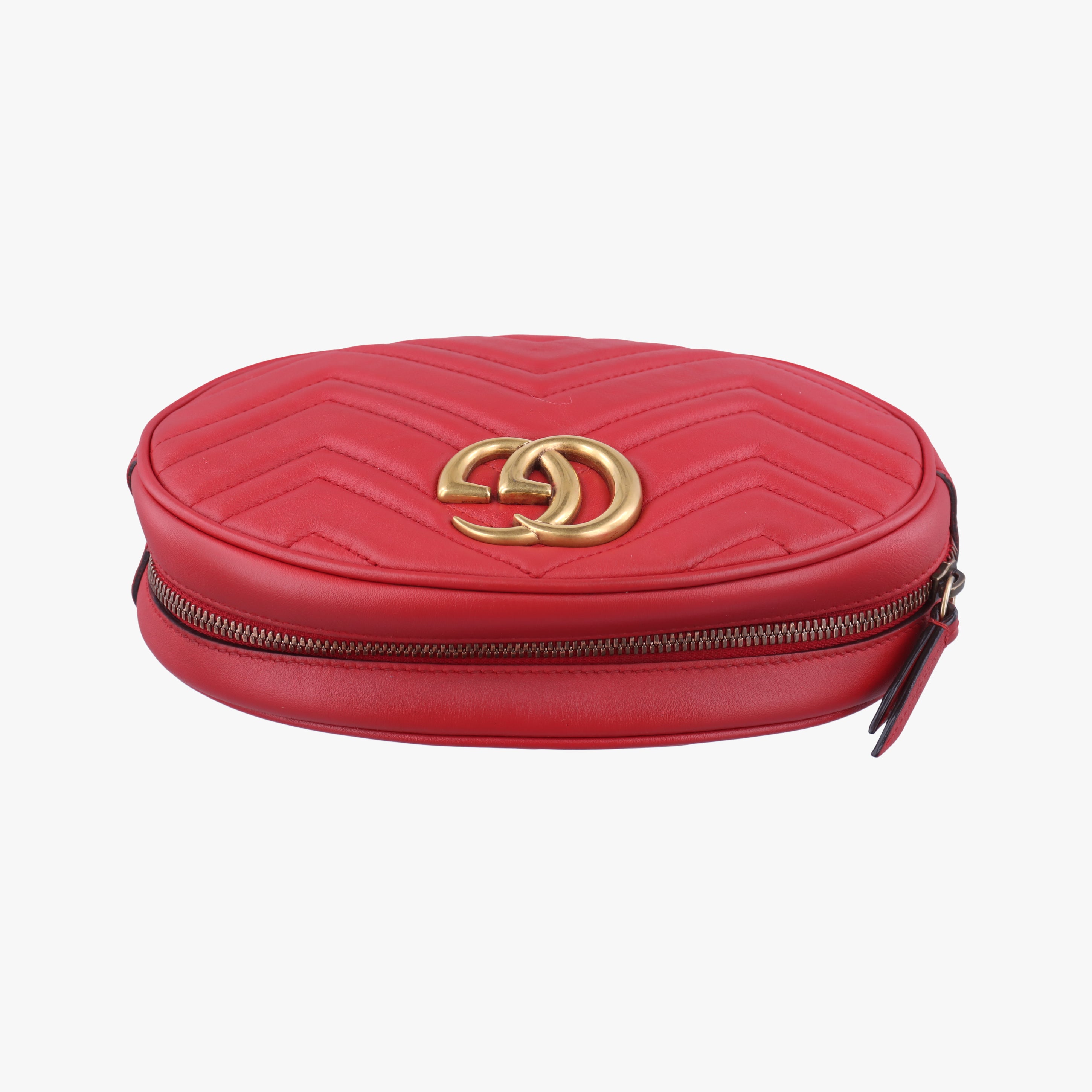 Vintage Gucci GG Marmont Red Leather 491294 bum bag/waist bag | stylenewstar
