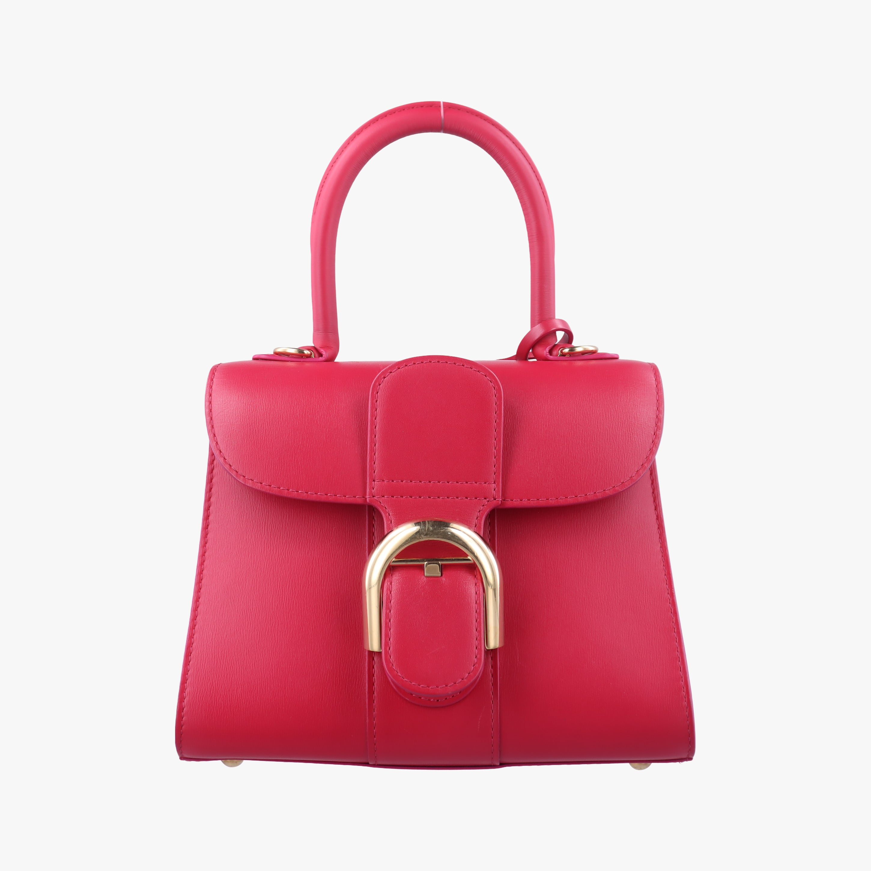 Vintage Delvaux Brillant Mini Red leather  handbag | stylenewstar
