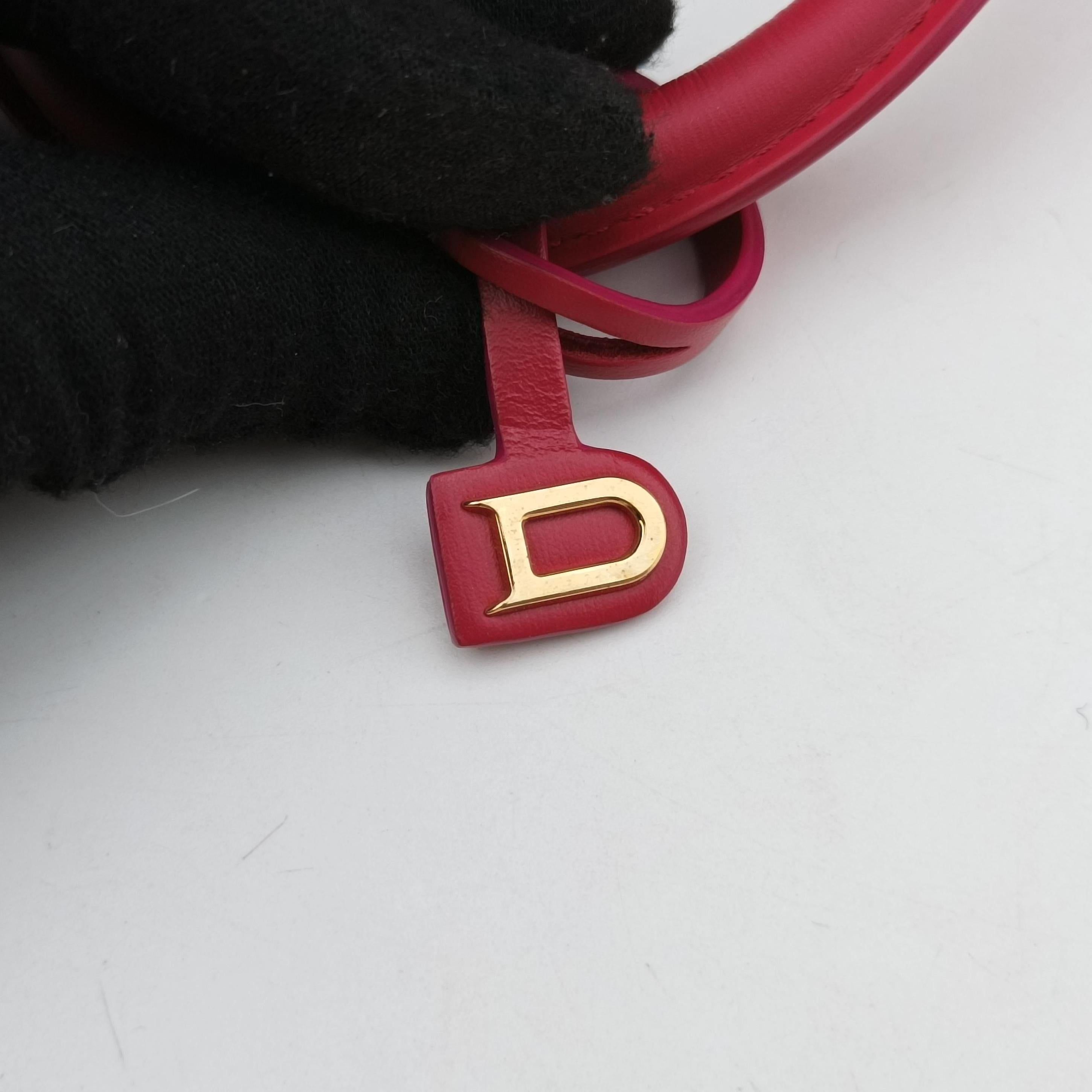 Vintage Delvaux Brillant Mini Red leather  handbag | stylenewstar