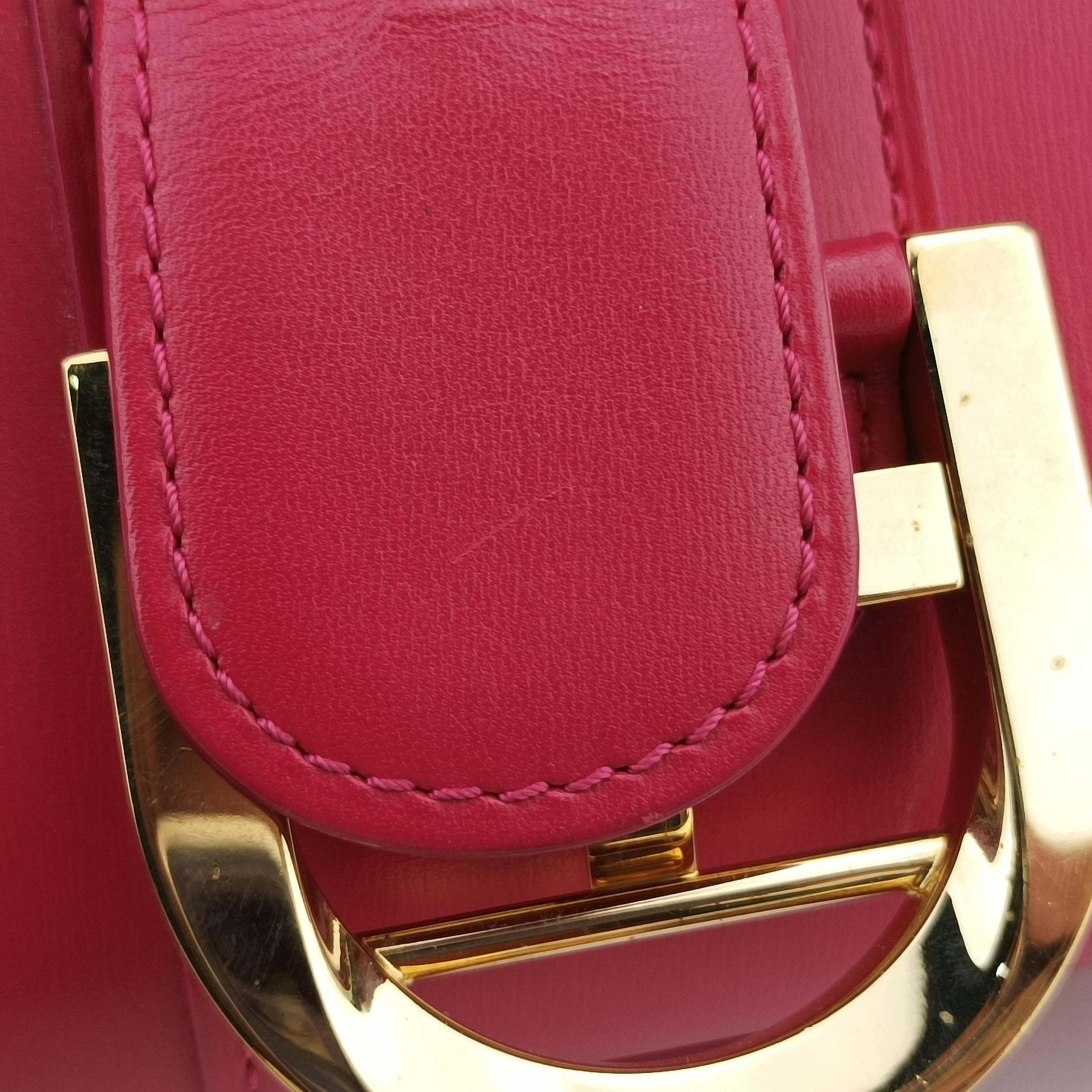 Vintage Delvaux Brillant Mini Red leather  handbag | stylenewstar