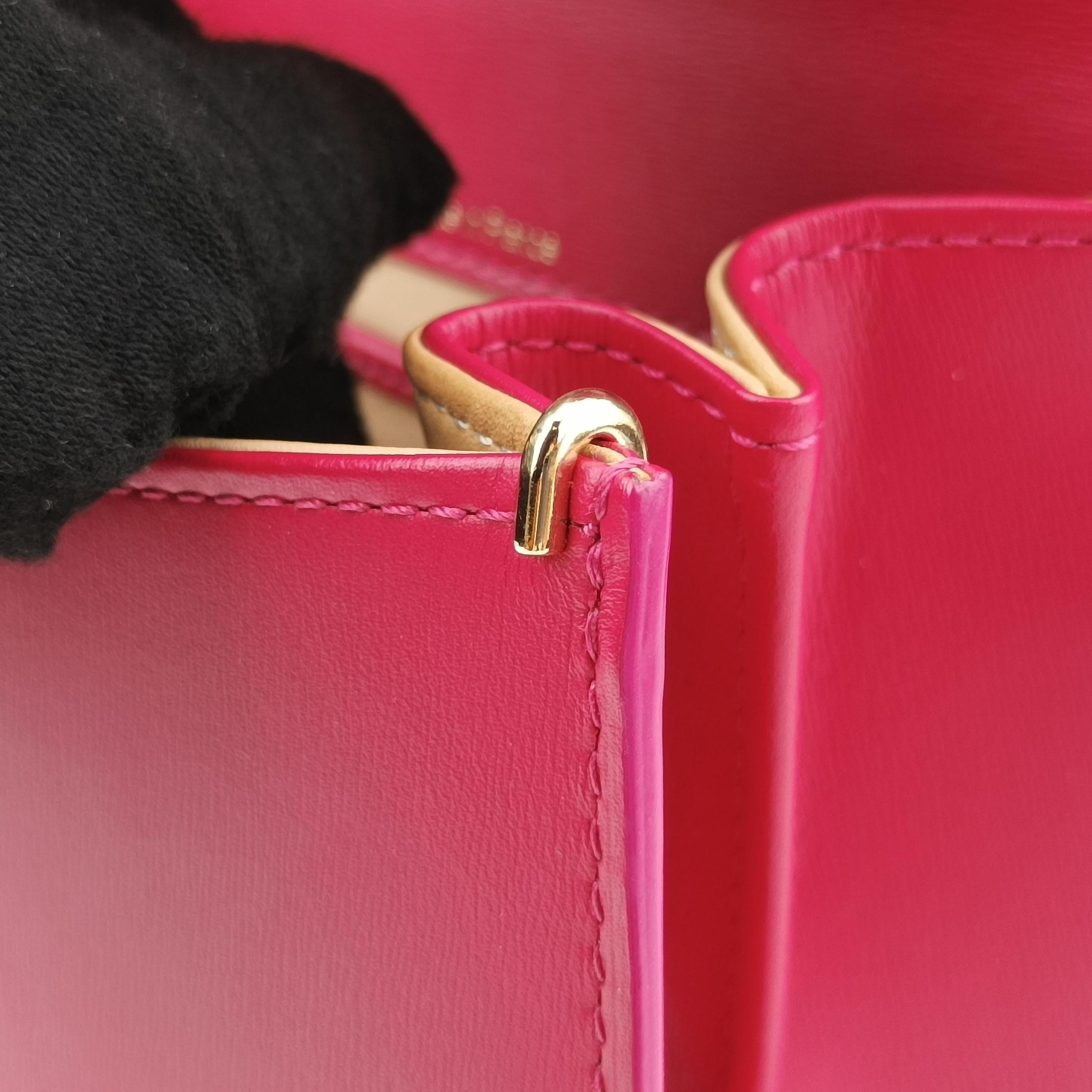 Vintage Delvaux Brillant Mini Red leather  handbag | stylenewstar