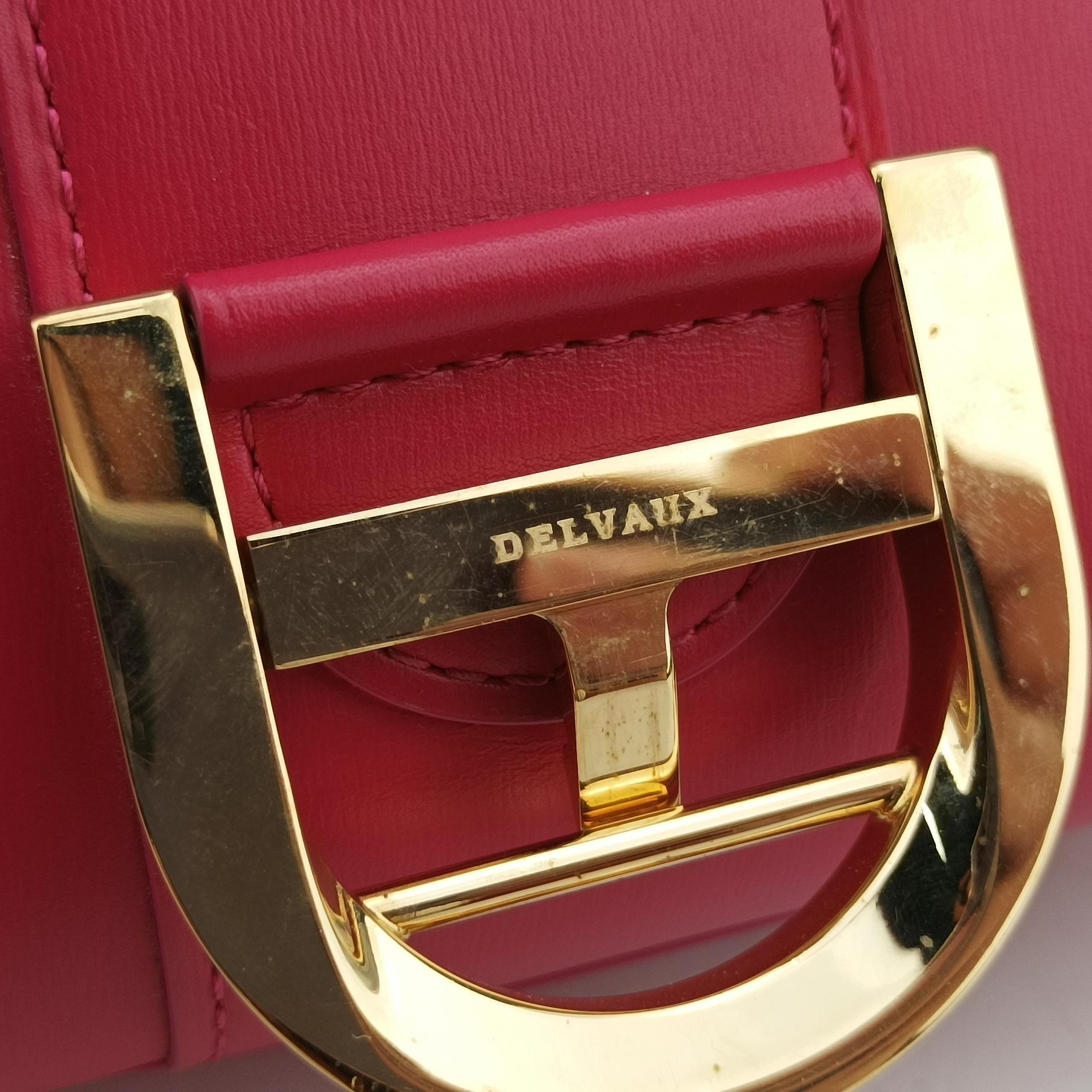 Vintage Delvaux Brillant Mini Red leather  handbag | stylenewstar