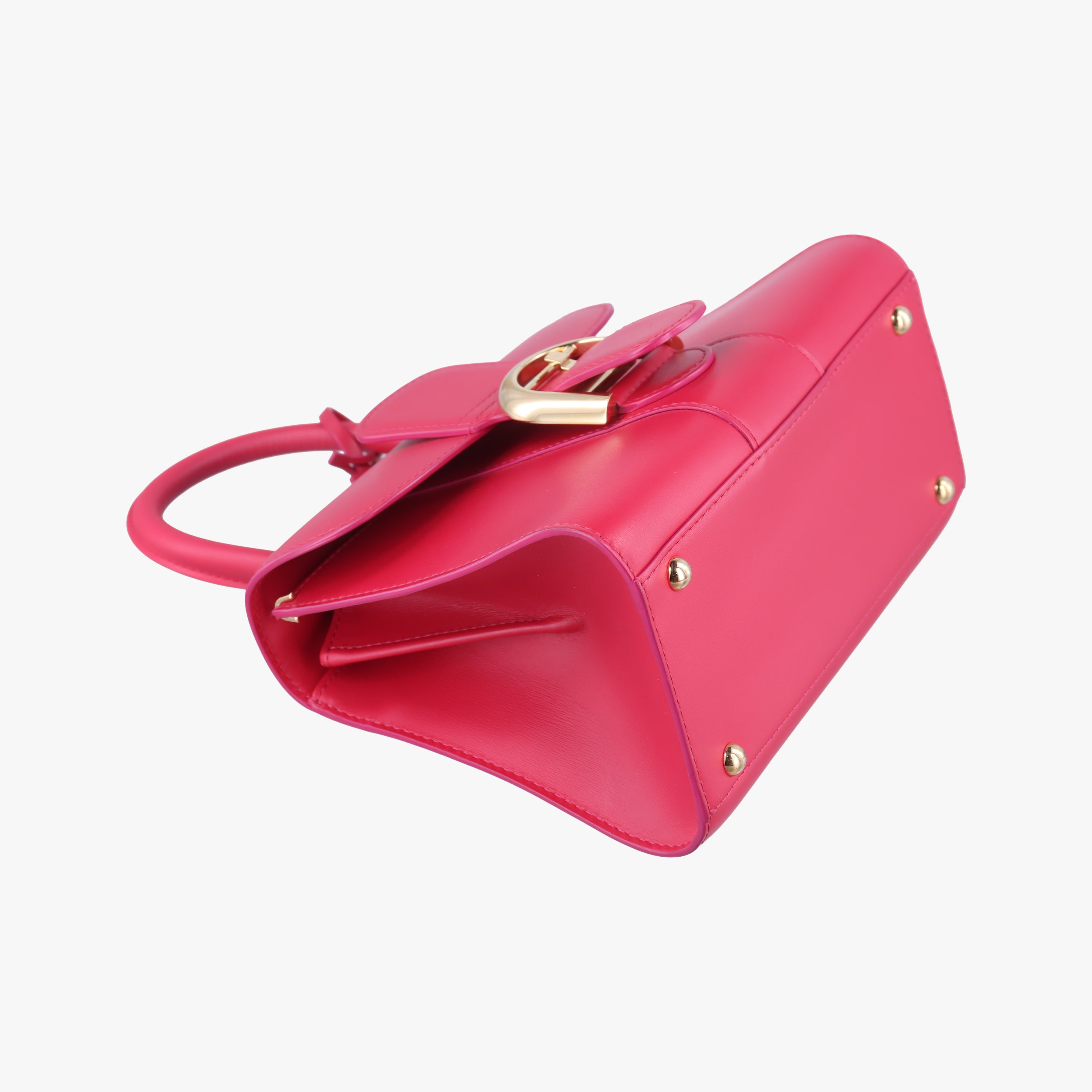 Vintage Delvaux Brillant Mini Red leather  handbag | stylenewstar