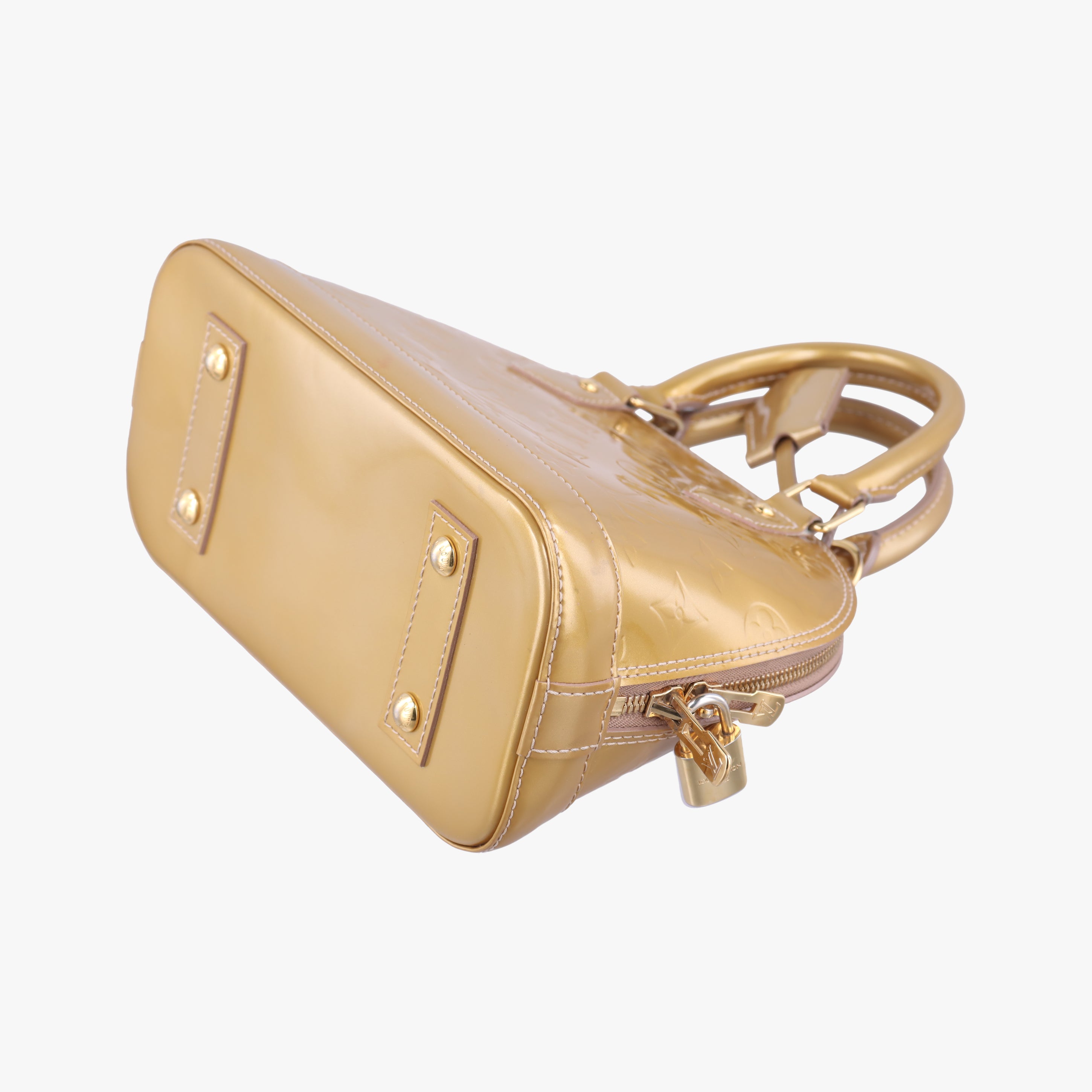 Vintage Louis Vuitton Alma BB Beige Poudre Vernis M91752 shoulderbag | stylenewstar