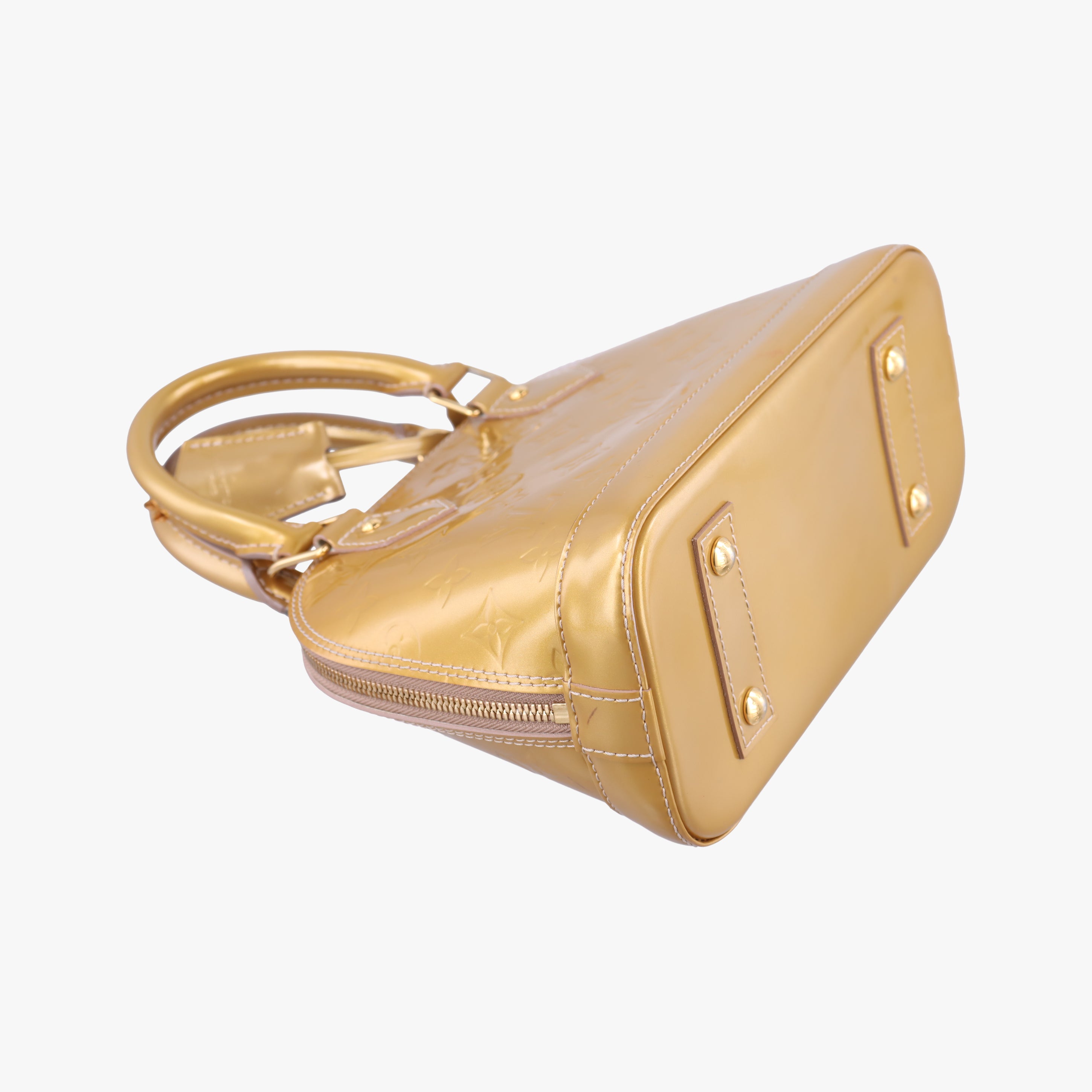 Vintage Louis Vuitton Alma BB Beige Poudre Vernis M91752 shoulderbag | stylenewstar
