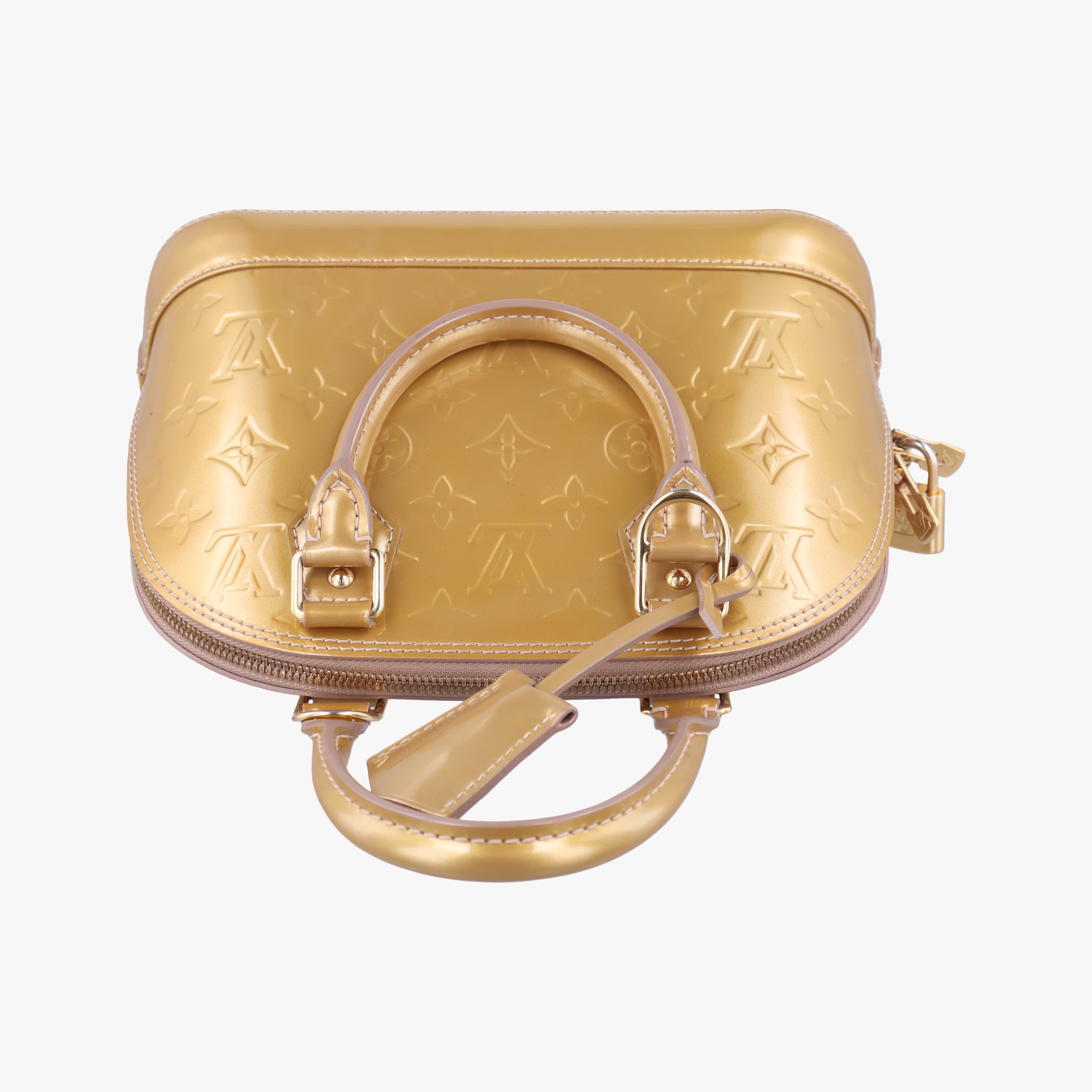 Vintage Louis Vuitton Alma BB Beige Poudre Vernis M91752 shoulderbag | stylenewstar