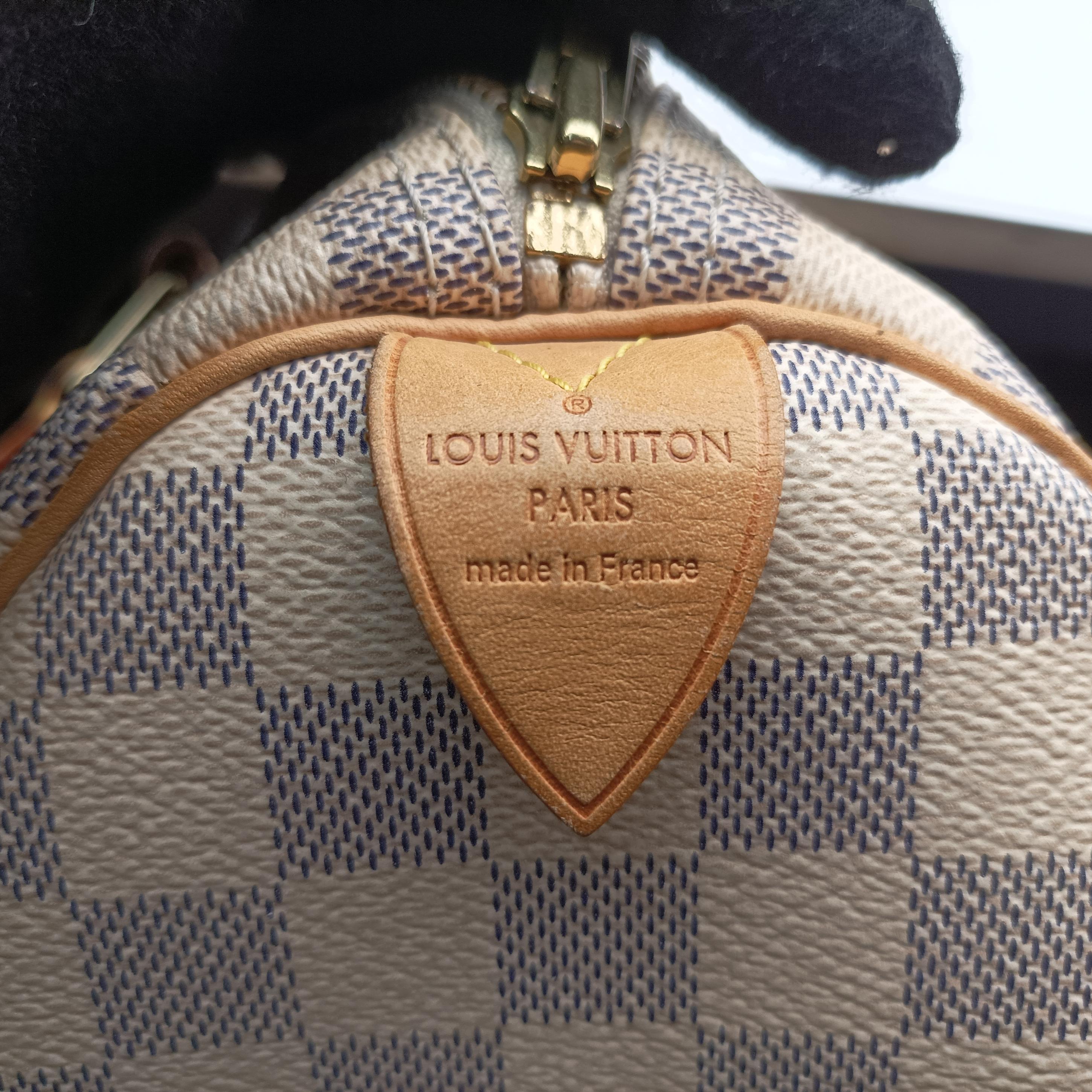 Secondhand Louis Vuitton Speedy 30 AZUR Damier Canvas N41533 handbag | stylenewstar