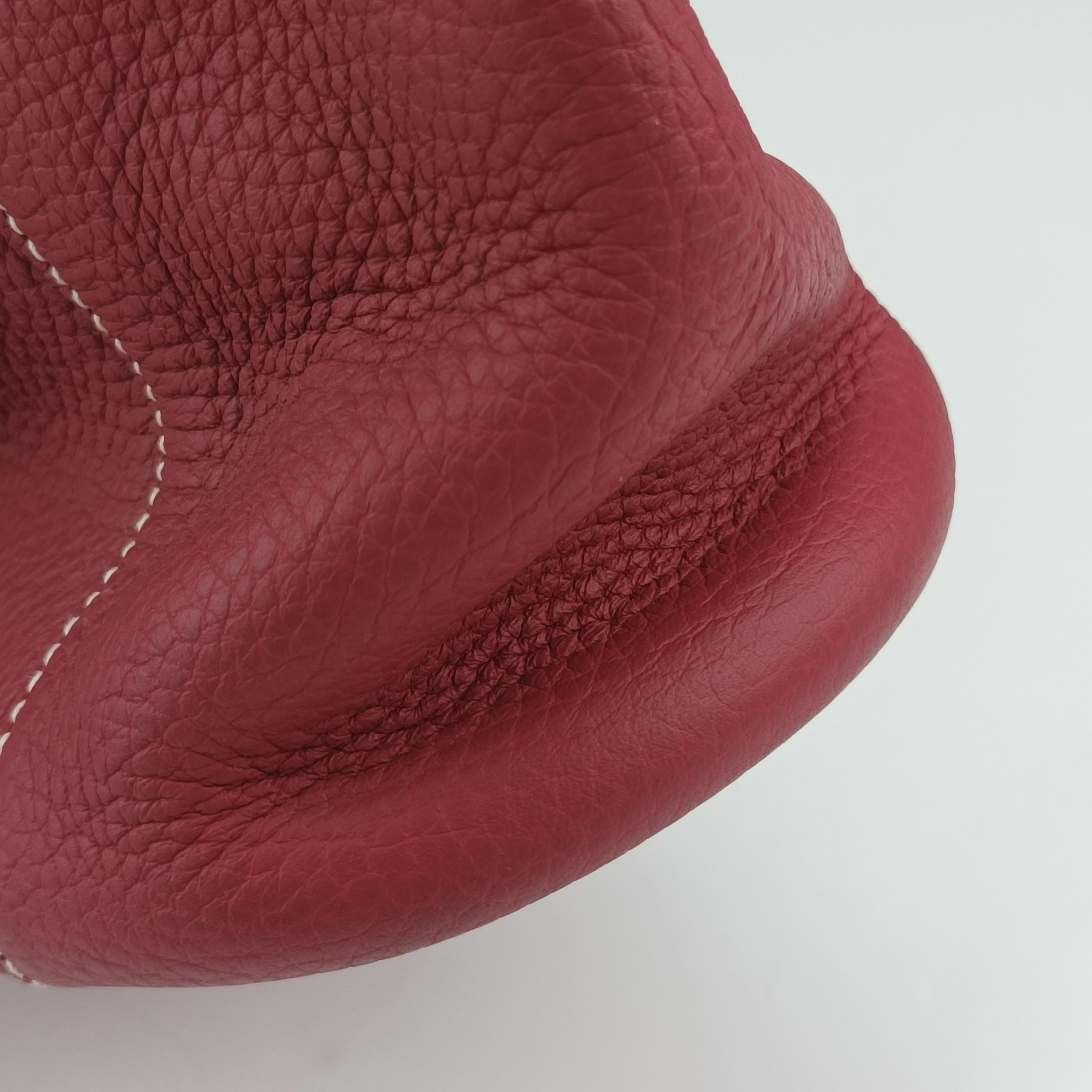 Pre-owned Hermes Sac Good News GM Burgundy Leather  shoulderbag | stylenewstar