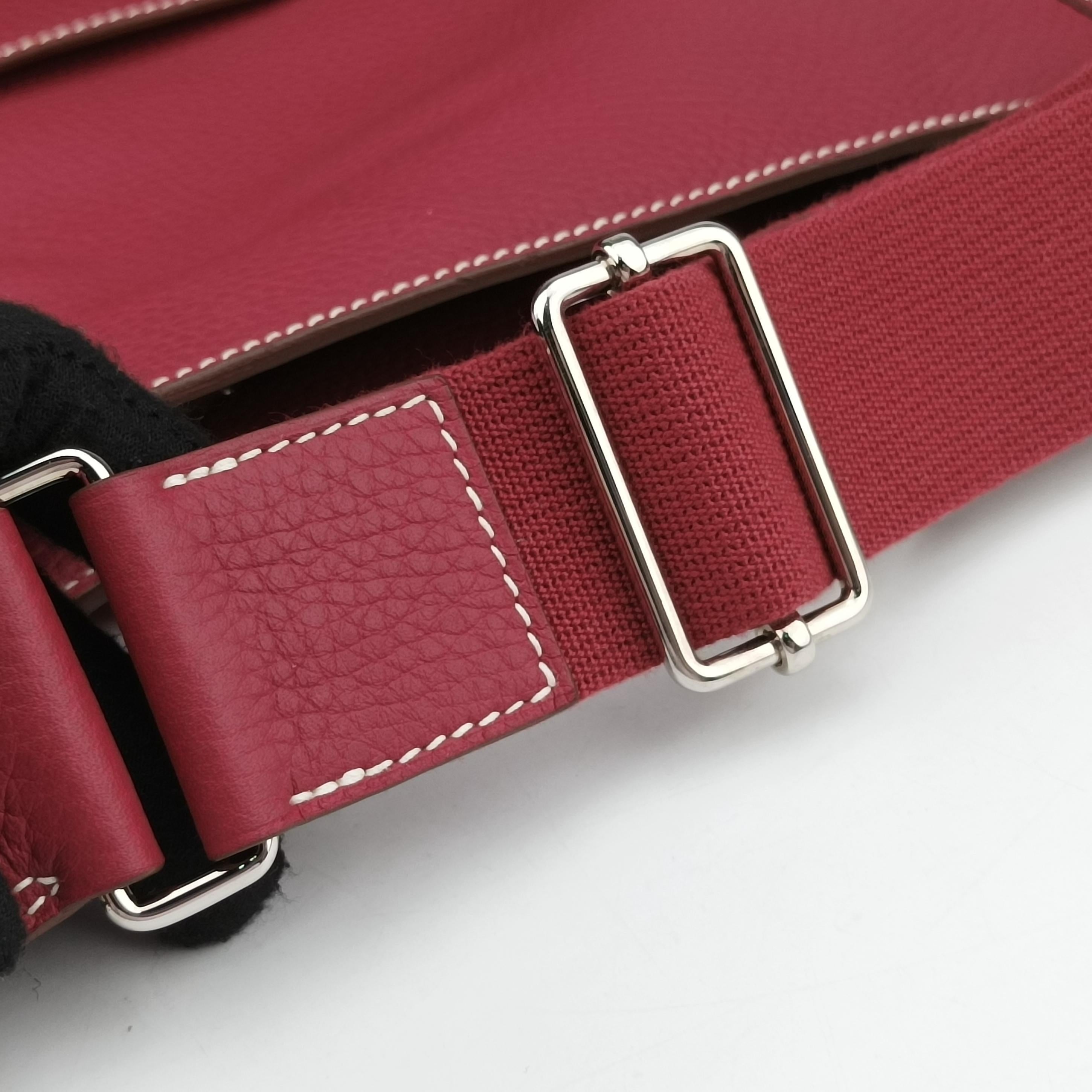 Pre-owned Hermes Sac Good News GM Burgundy Leather  shoulderbag | stylenewstar