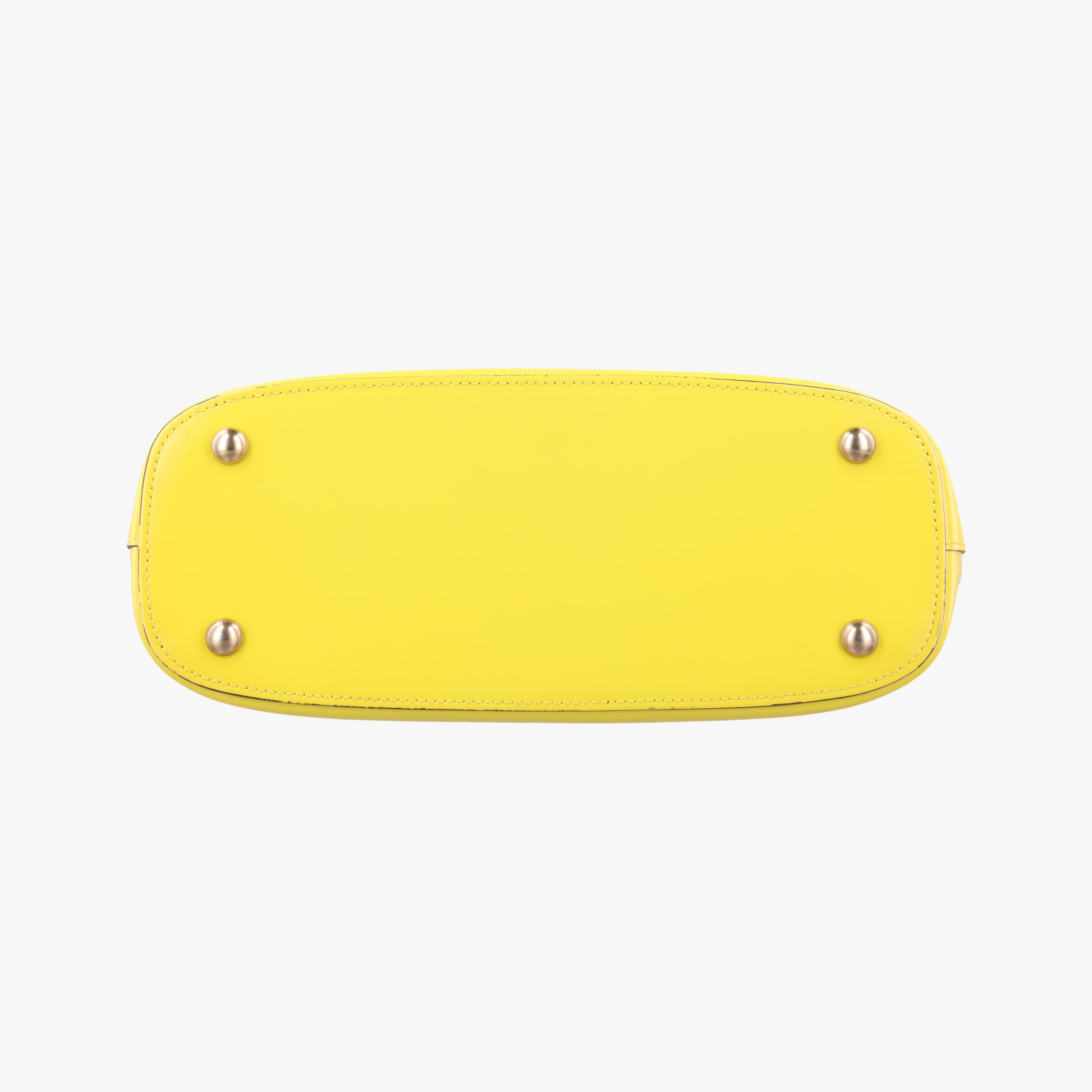 Pre-owned Gucci Bright Bit Yellow Patent 371925 shoulderbag | stylenewstar
