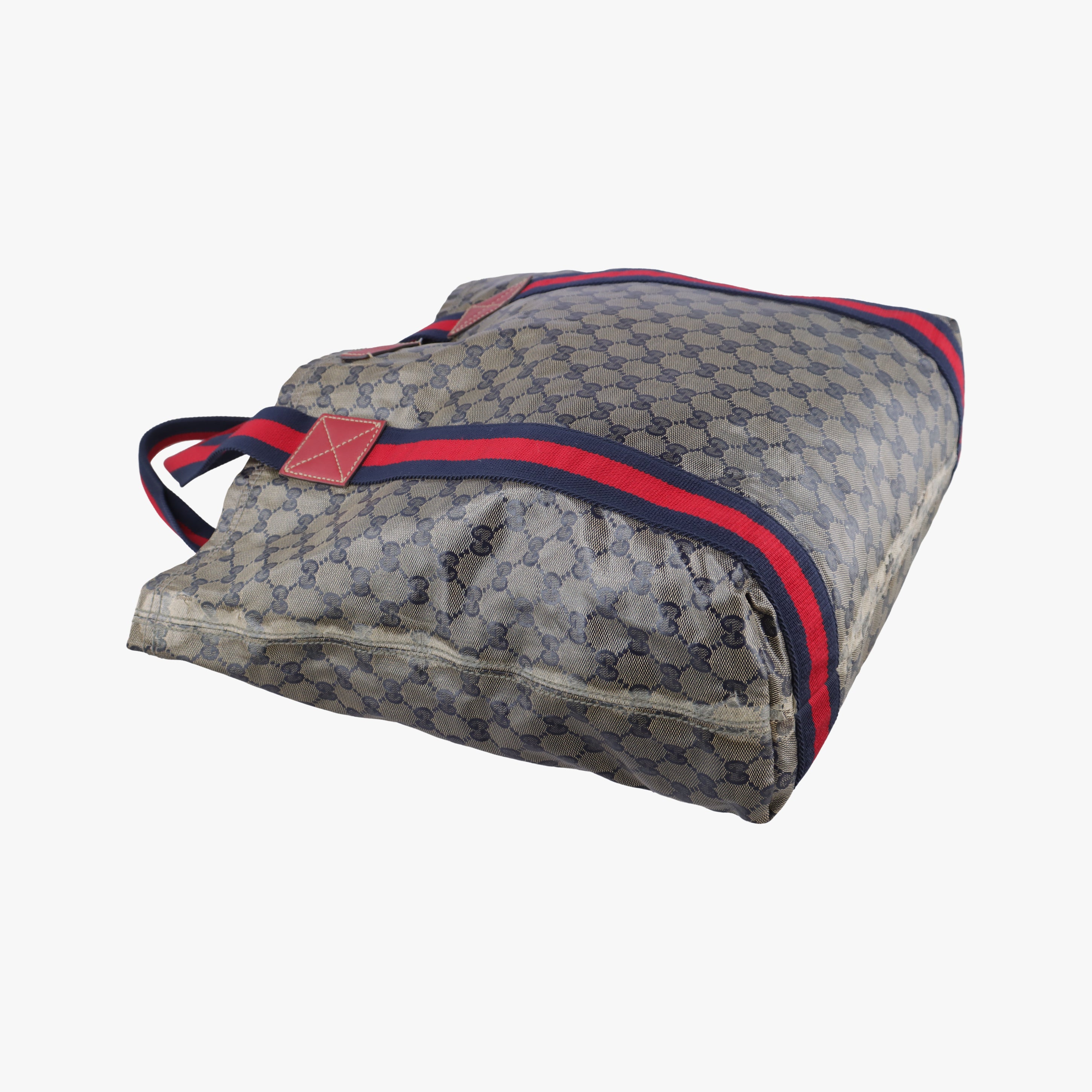 Pre-owned Gucci GG Crystal PVC Tote beige×Multicolour PVC coated canvas 189669 handbag | stylenewstar