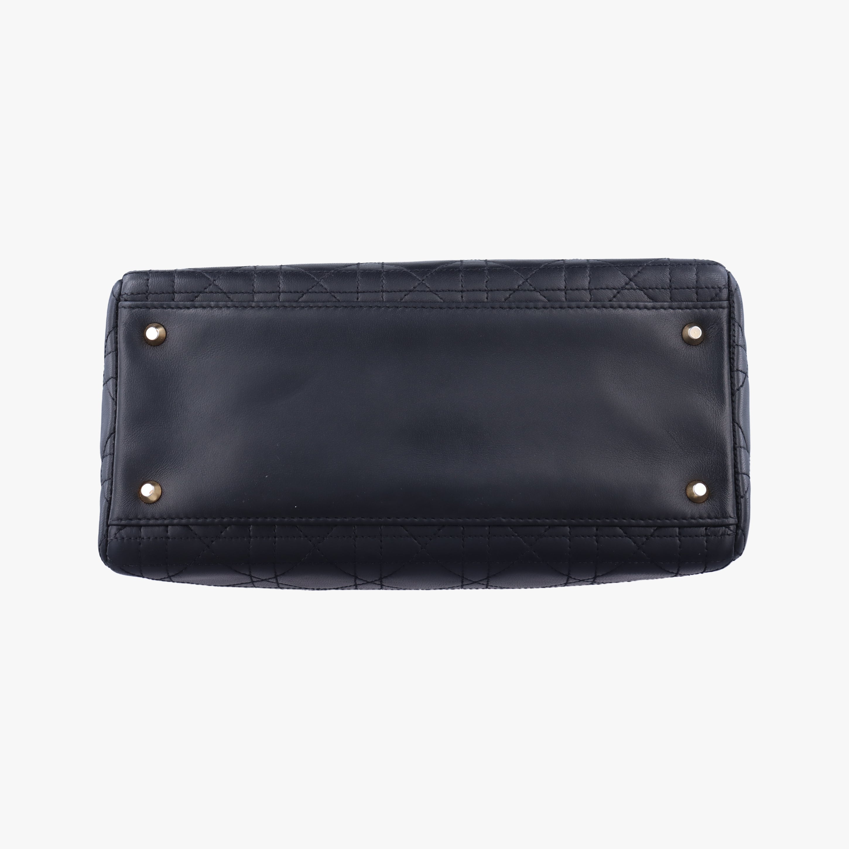 Pre-owned Christian Dior Lady Dior Black lambskin  shoulderbag | stylenewstar