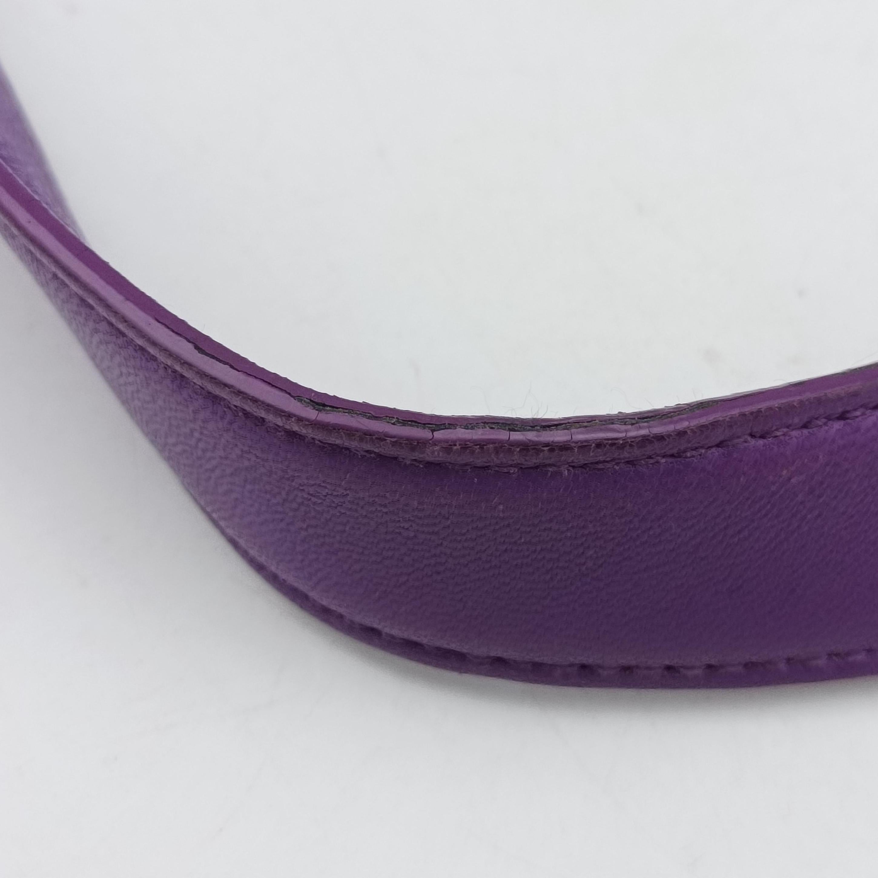 Pre-owned Bottega Veneta Intrecciato Olimpia Purple lambskin  shoulderbag | stylenewstar