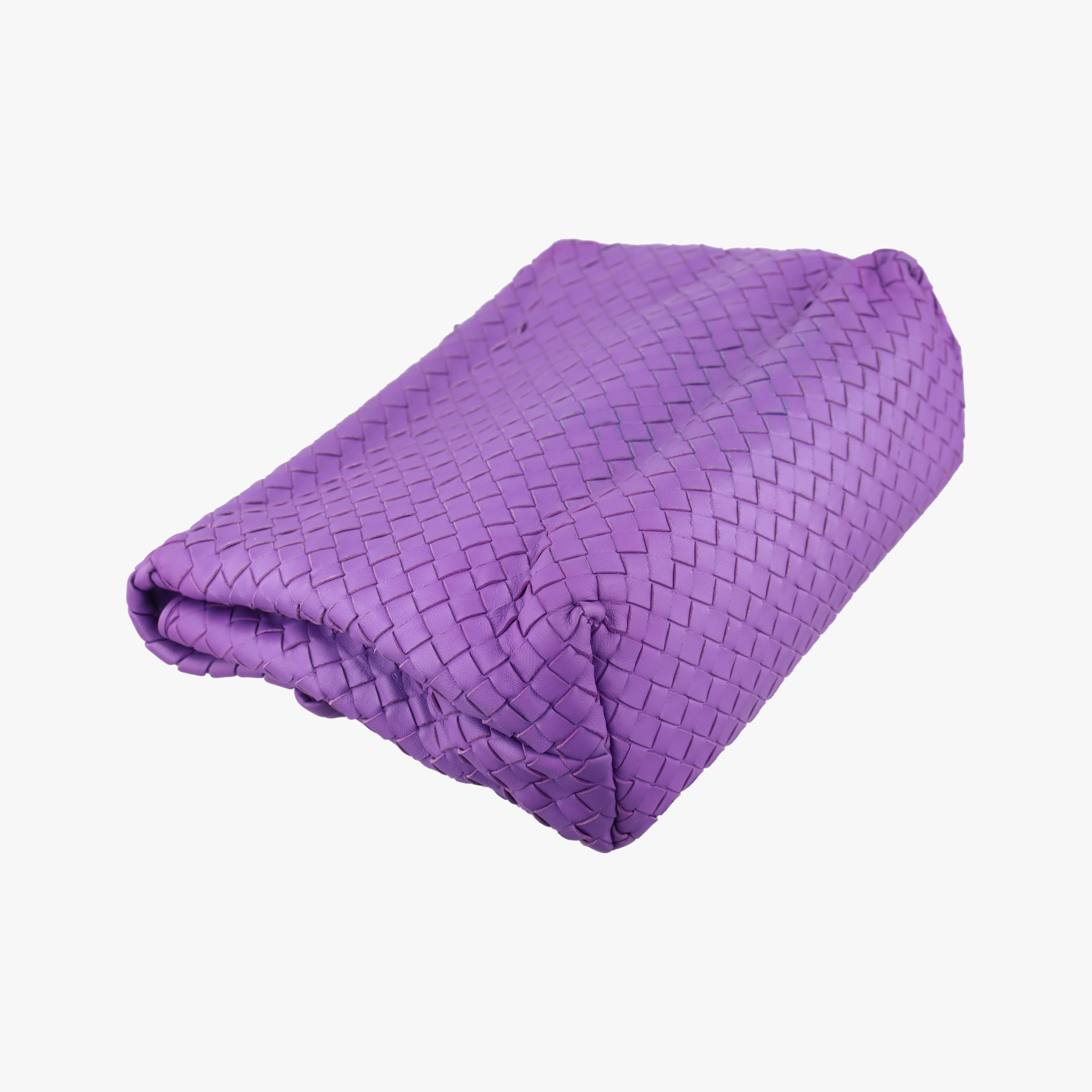Pre-owned Bottega Veneta Intrecciato Olimpia Purple lambskin  shoulderbag | stylenewstar