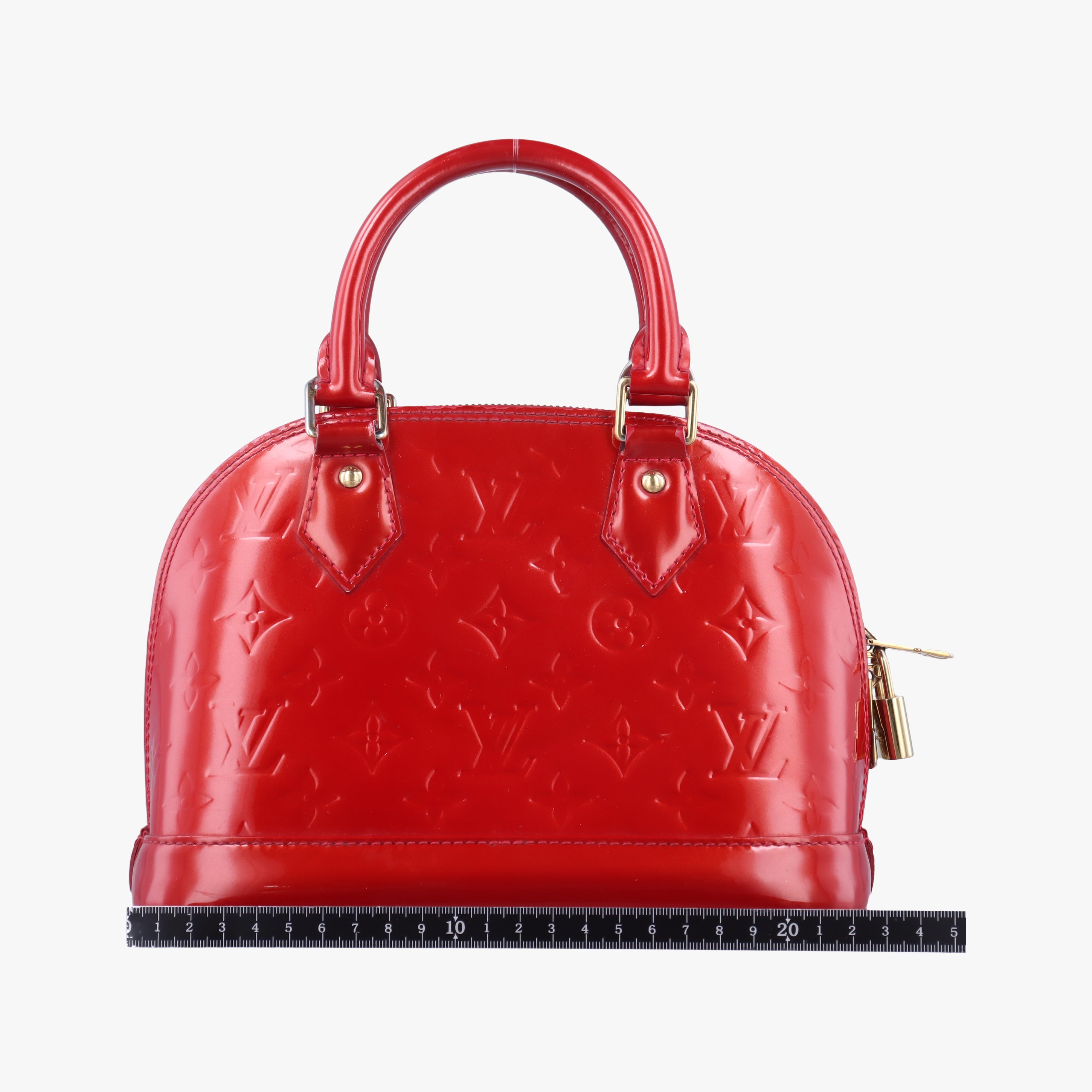 Secondhand Louis Vuitton Alma BB CERISE Vernis M90174 shoulderbag | stylenewstar