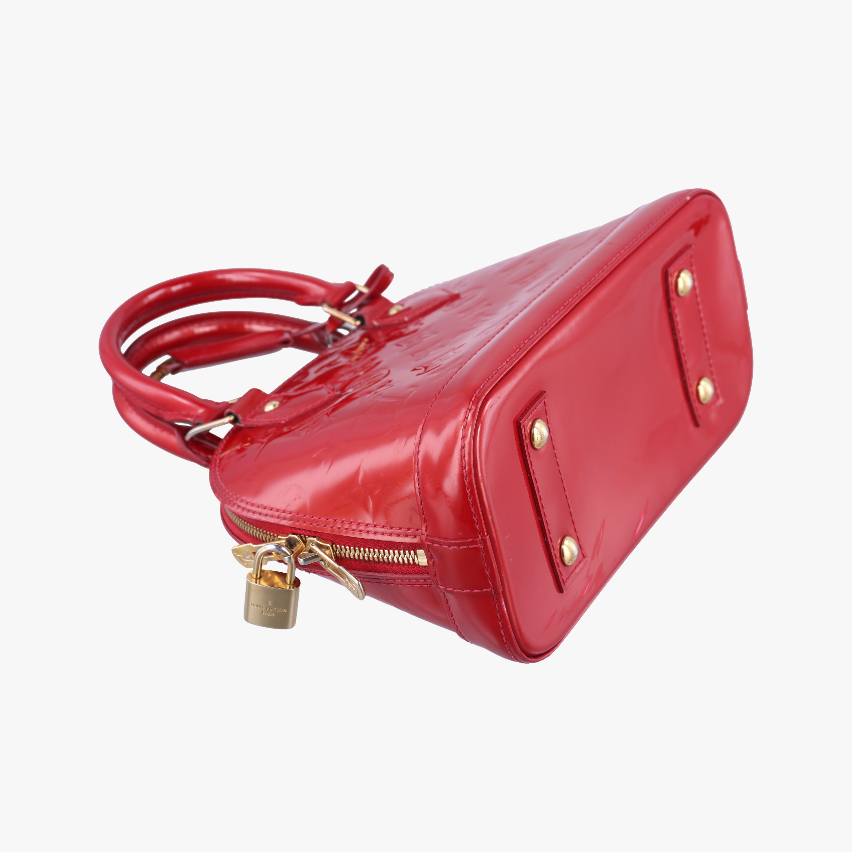 Secondhand Louis Vuitton Alma BB CERISE Vernis M90174 shoulderbag | stylenewstar