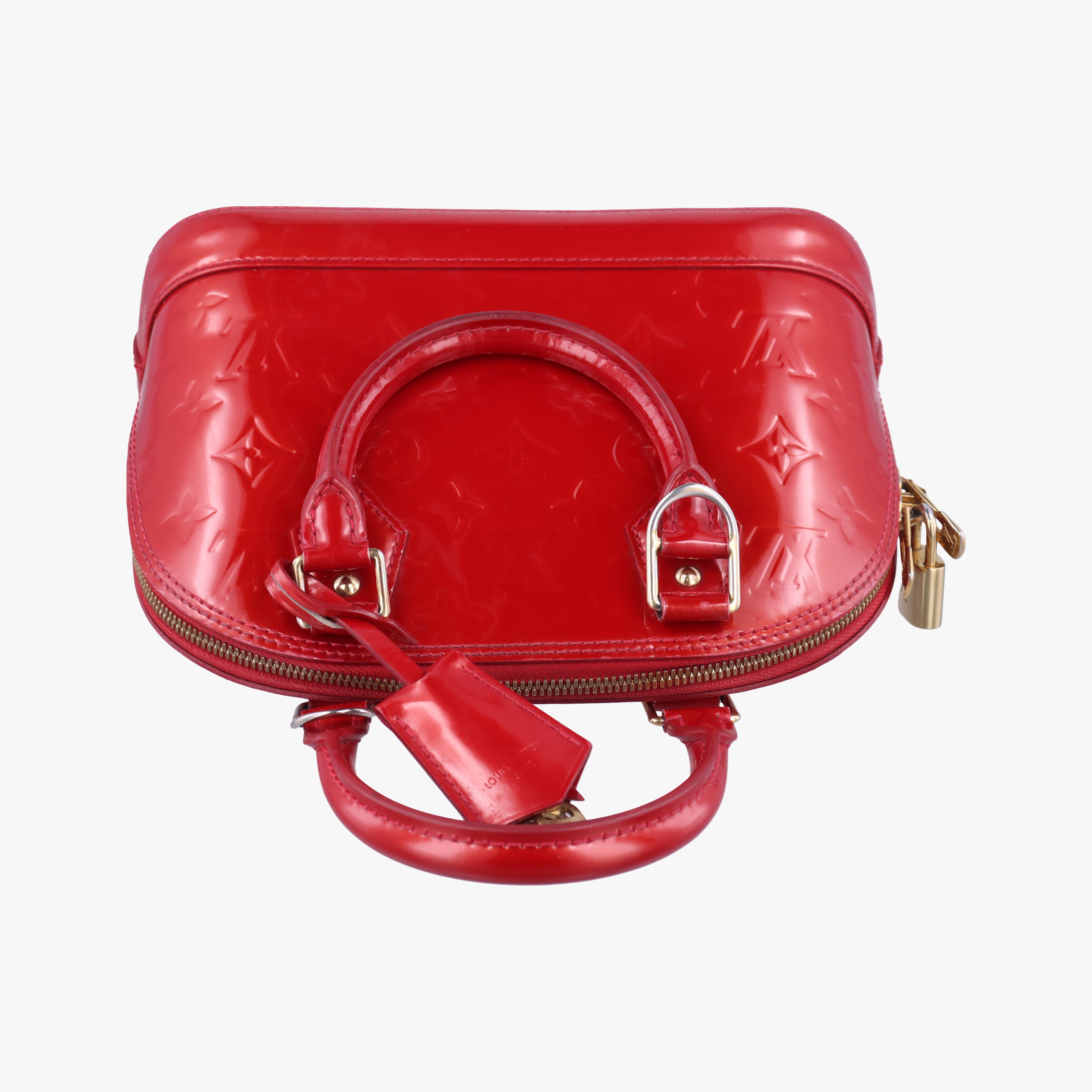 Secondhand Louis Vuitton Alma BB CERISE Vernis M90174 shoulderbag | stylenewstar