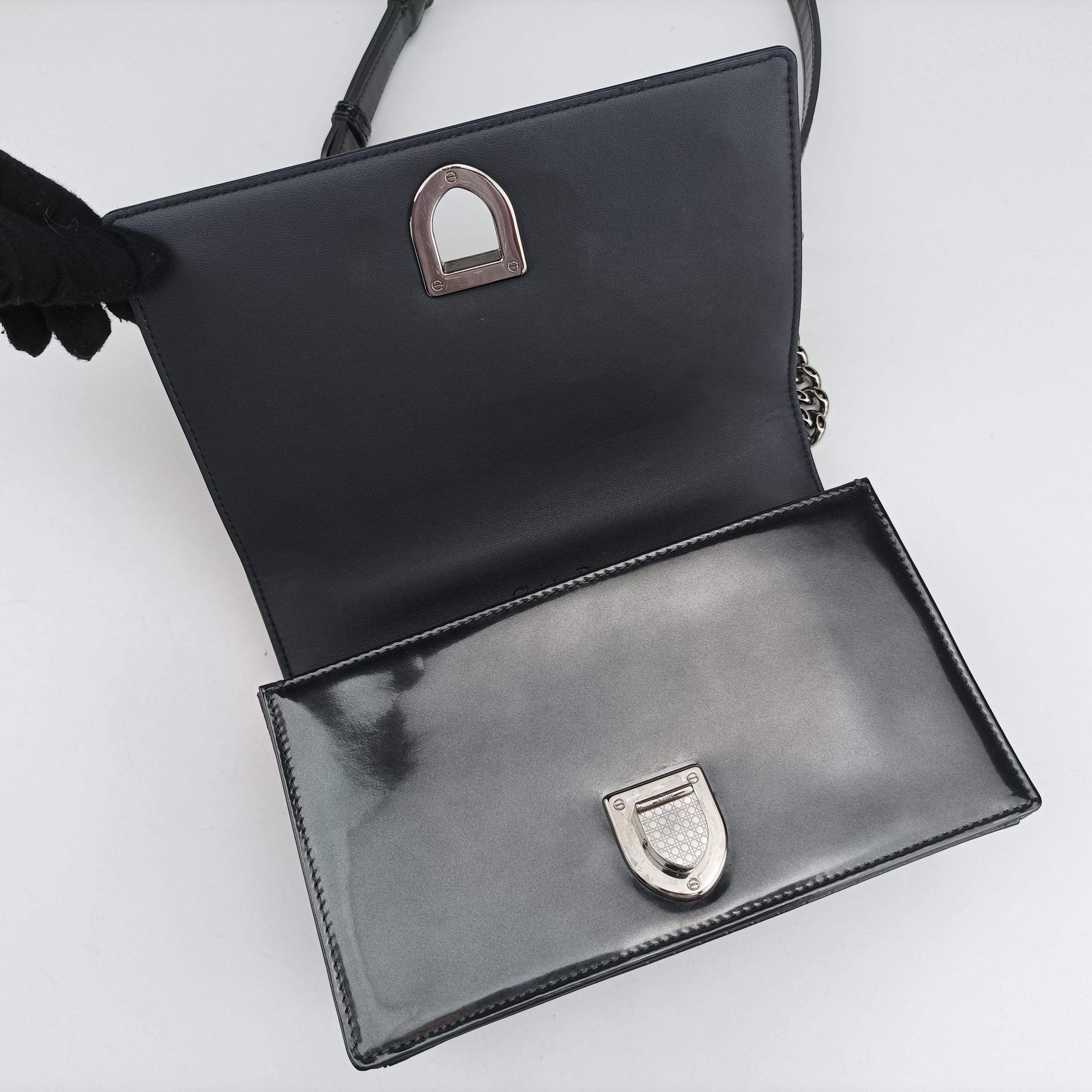 Vintage Christian Dior Diorama Black Leather  shoulderbag | stylenewstar