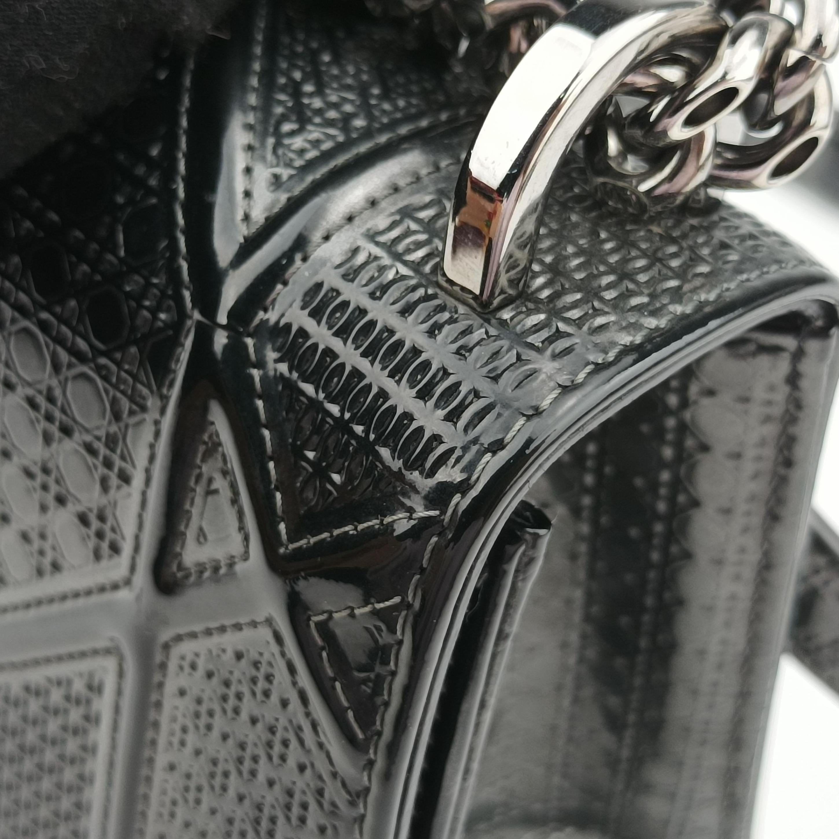 Vintage Christian Dior Diorama Black Leather  shoulderbag | stylenewstar