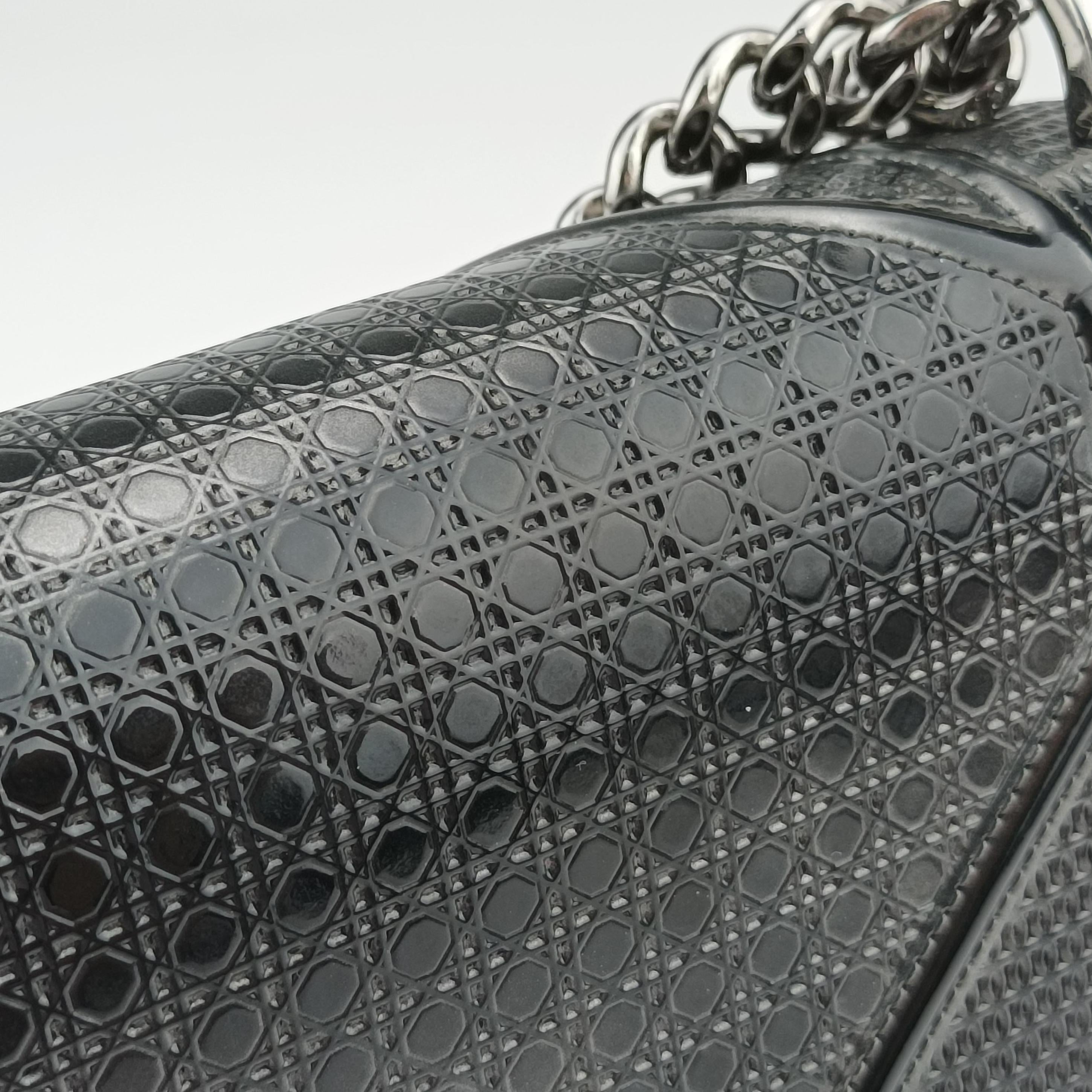 Vintage Christian Dior Diorama Black Leather  shoulderbag | stylenewstar