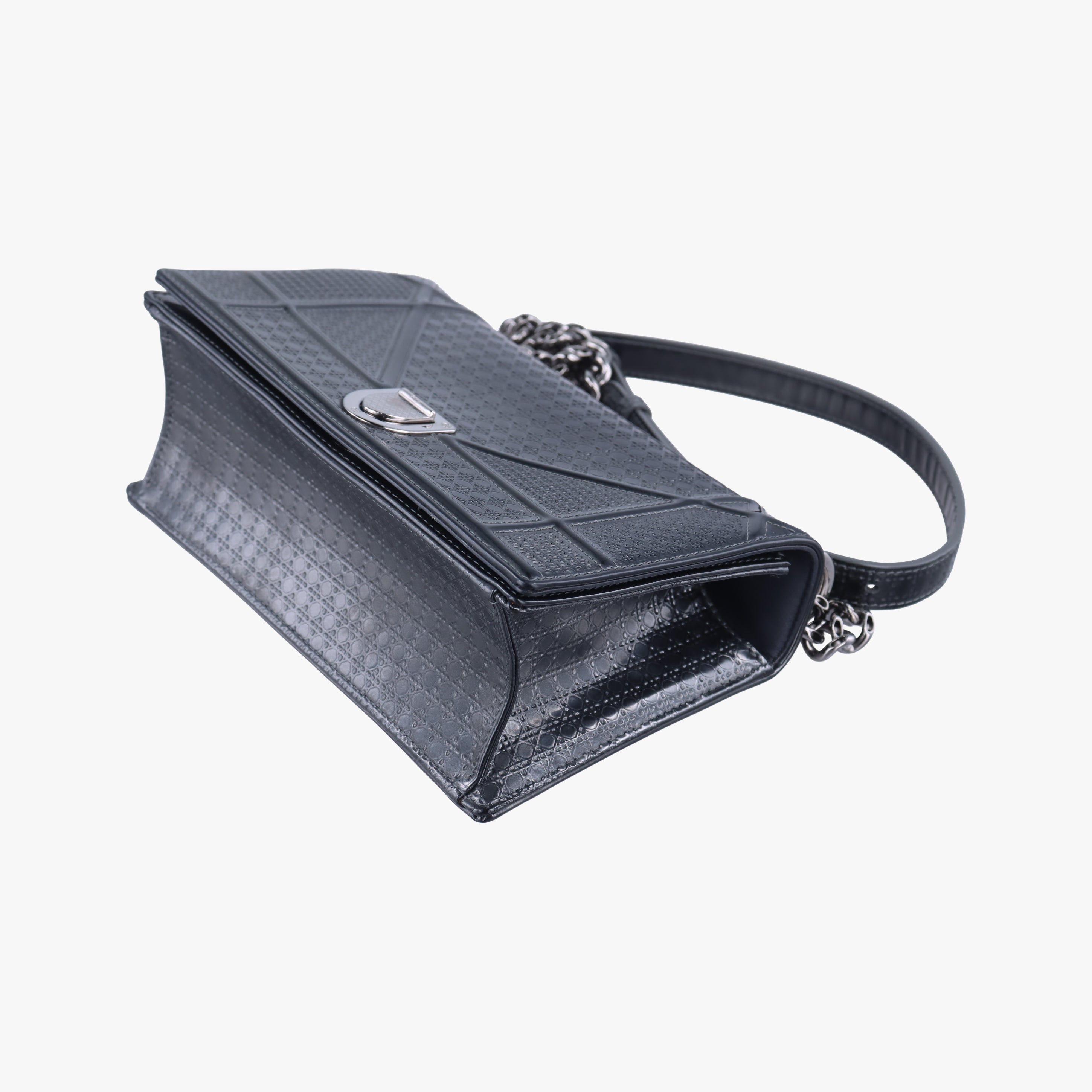 Vintage Christian Dior Diorama Black Leather  shoulderbag | stylenewstar