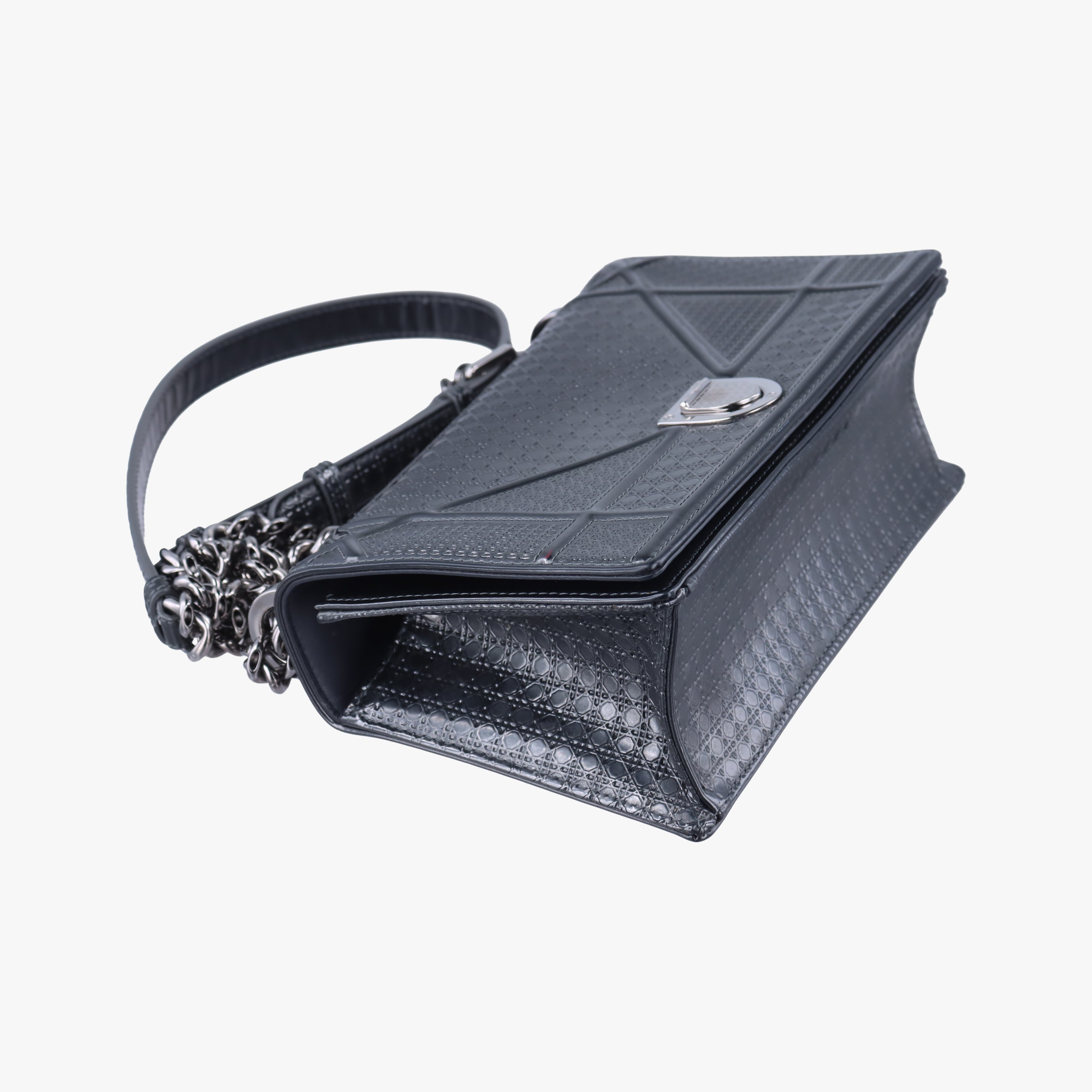 Vintage Christian Dior Diorama Black Leather  shoulderbag | stylenewstar