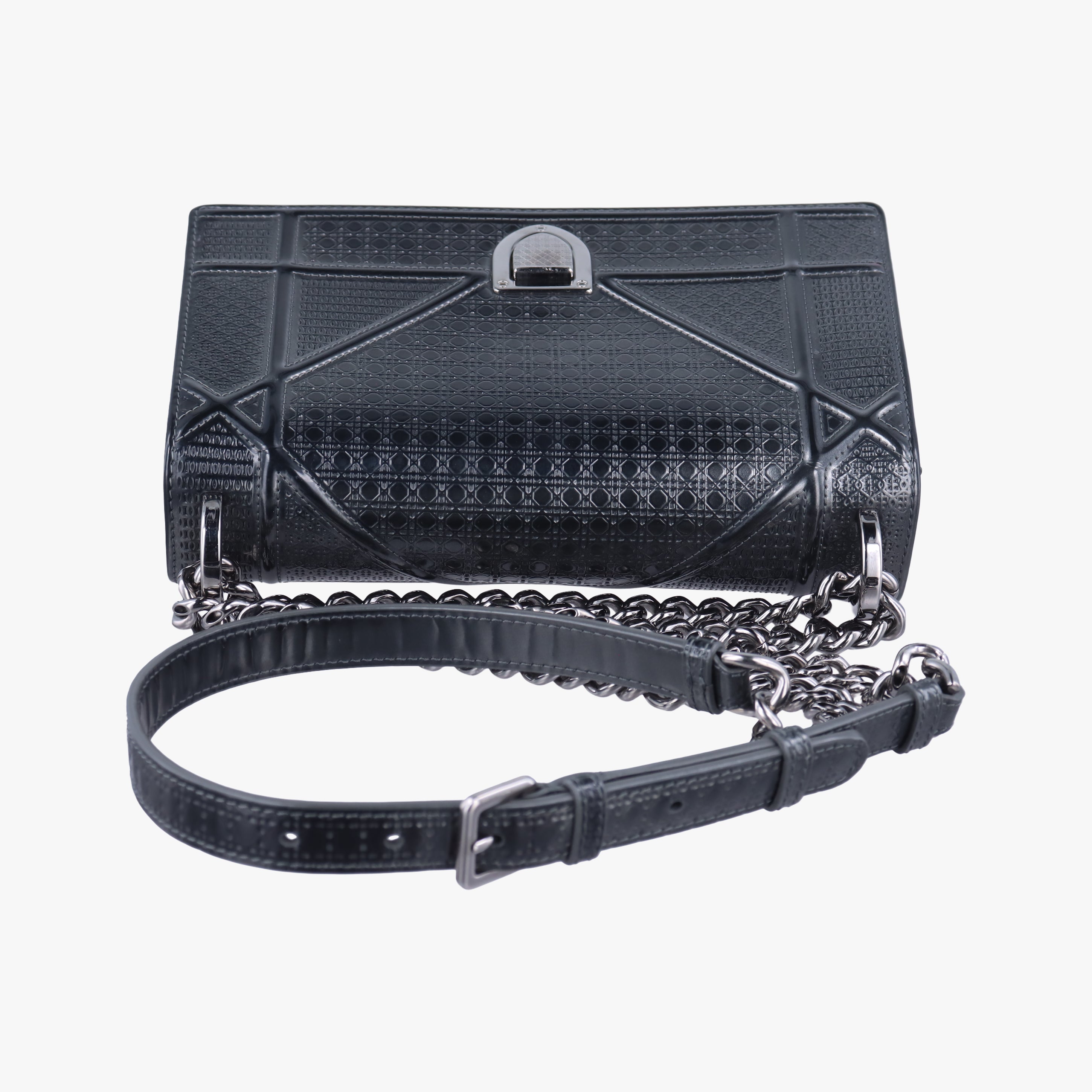 Vintage Christian Dior Diorama Black Leather  shoulderbag | stylenewstar