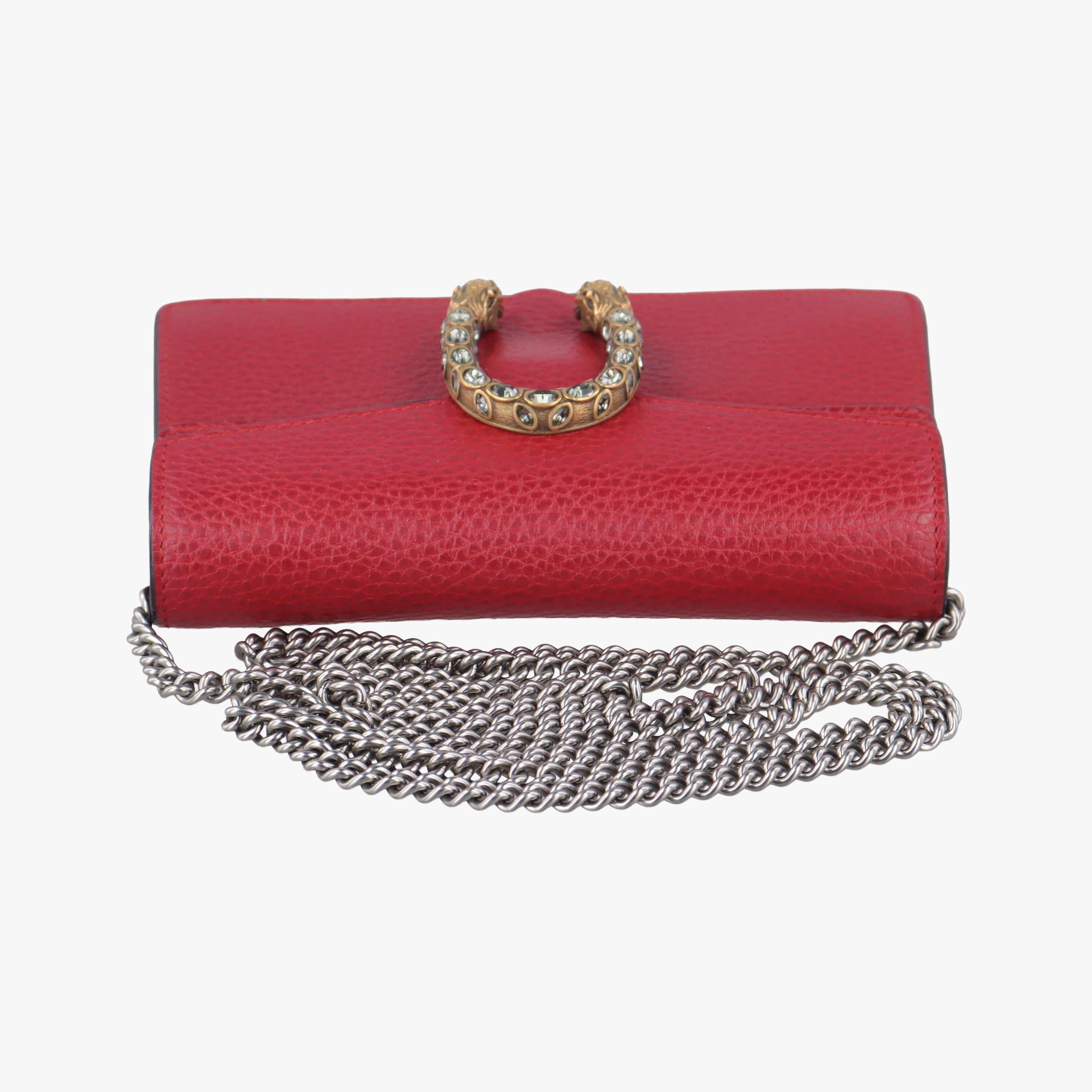 Pre-owned Gucci Dionysus Red Leather 476432 shoulderbag | stylenewstar