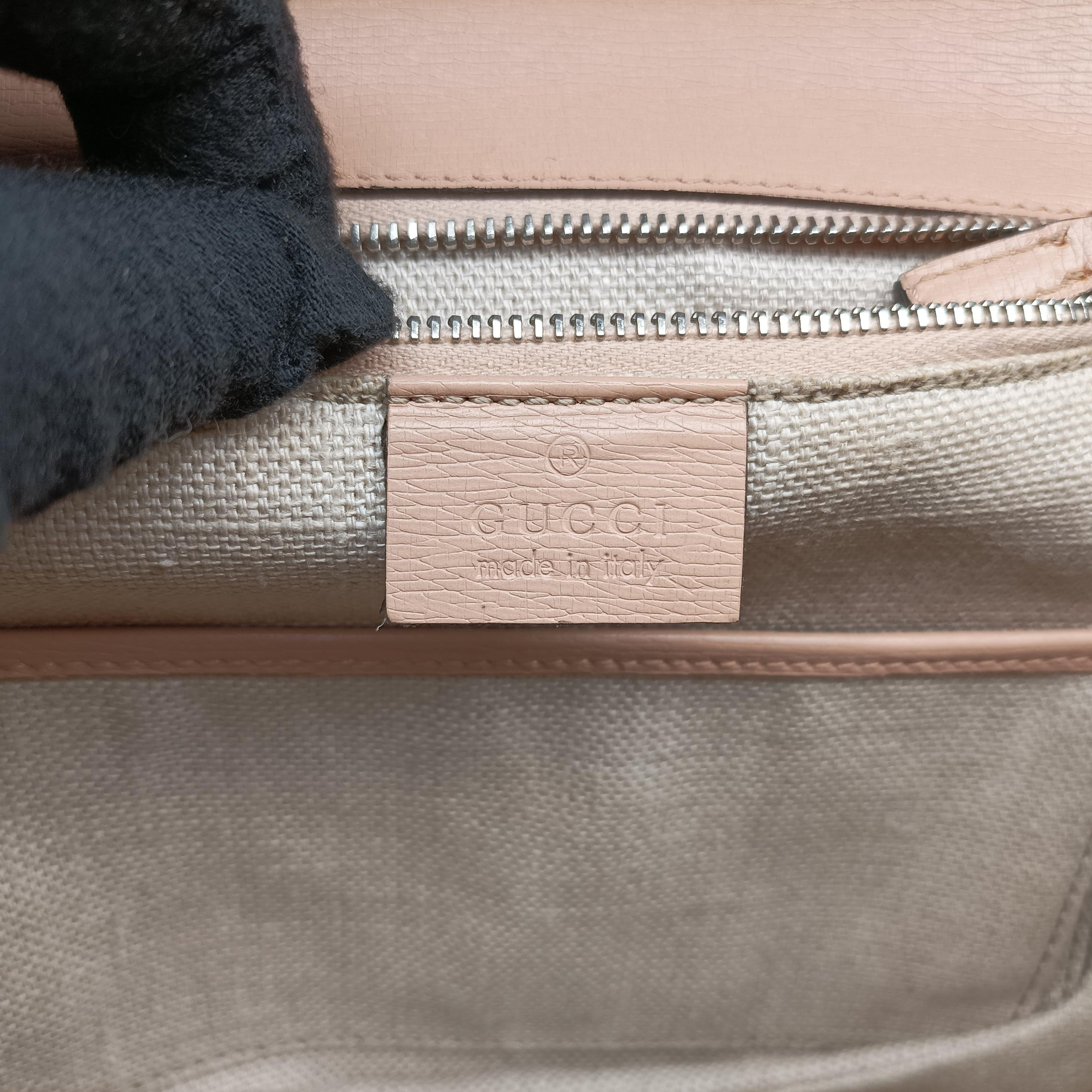 Pre-owned Gucci Bamboo Pink×Multicolour Leather 409398 shoulderbag | stylenewstar