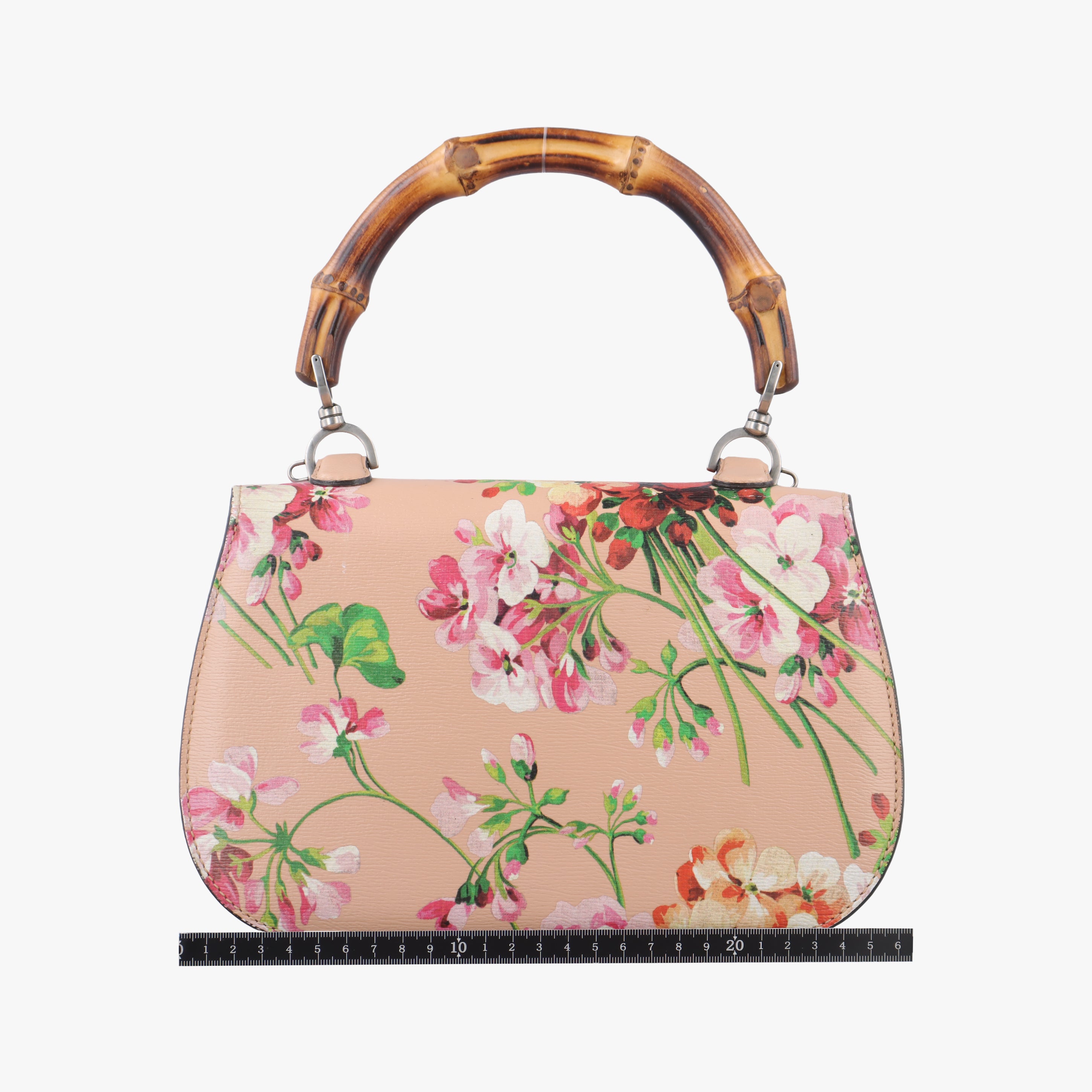 Pre-owned Gucci Bamboo Pink×Multicolour Leather 409398 shoulderbag | stylenewstar