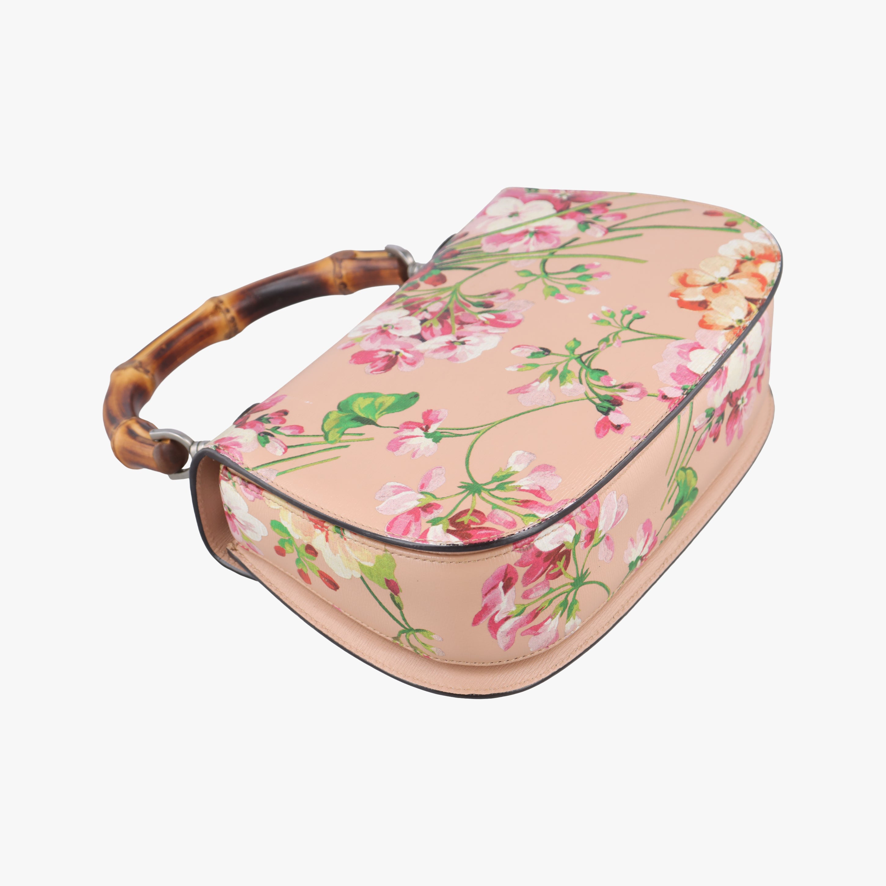 Pre-owned Gucci Bamboo Pink×Multicolour Leather 409398 shoulderbag | stylenewstar