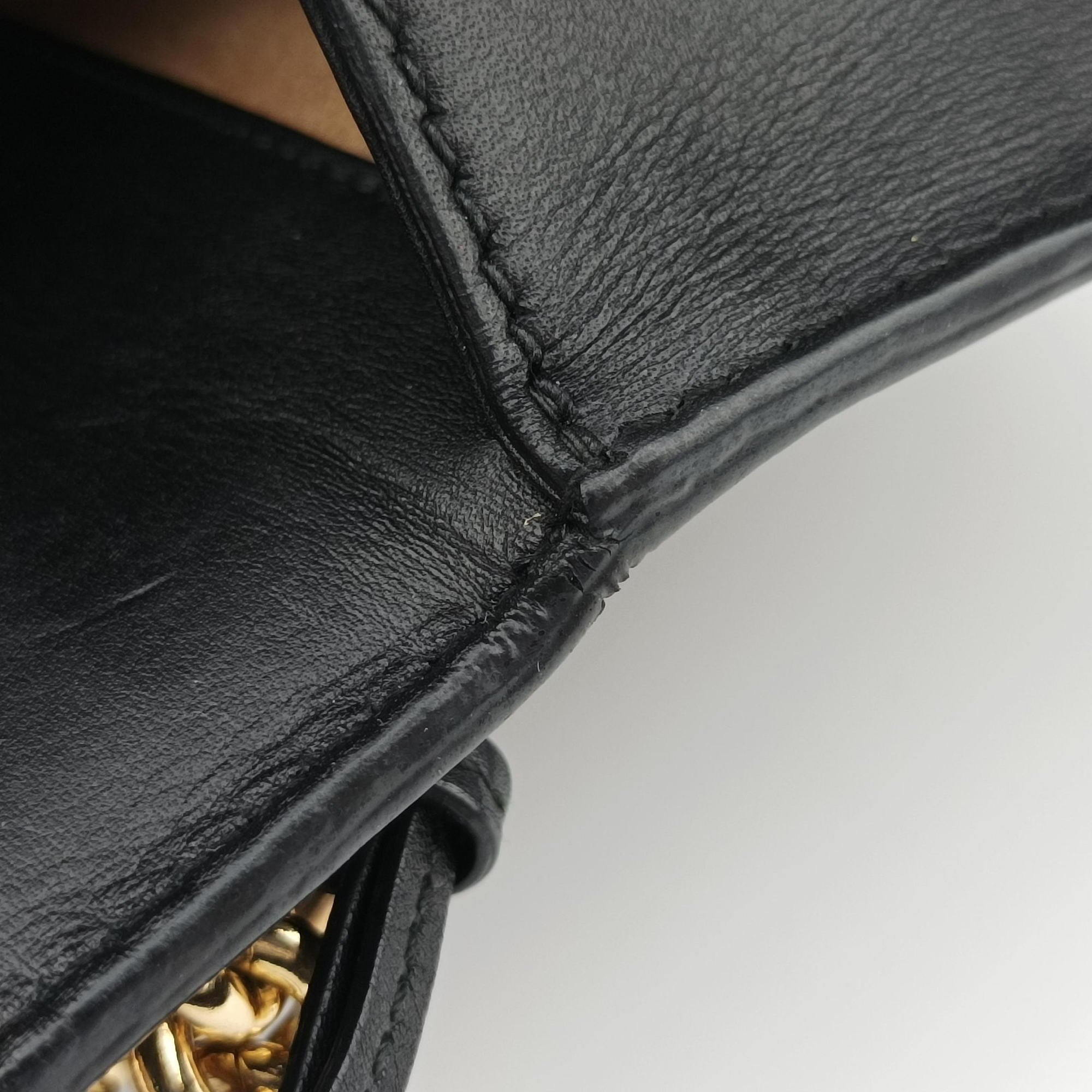Pre-owned Gucci Padlock Black Leather 432182 shoulderbag | stylenewstar