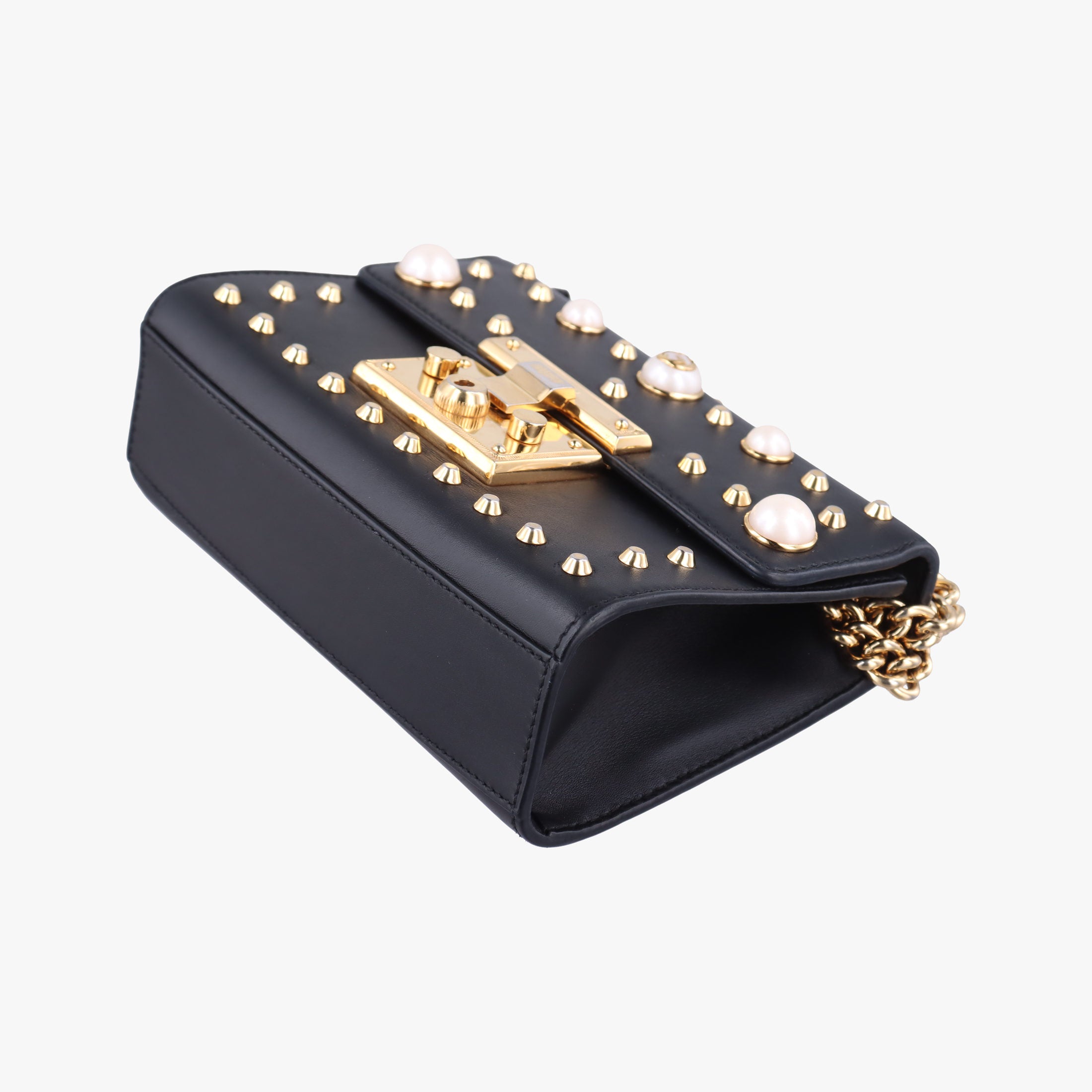 Pre-owned Gucci Padlock Black Leather 432182 shoulderbag | stylenewstar