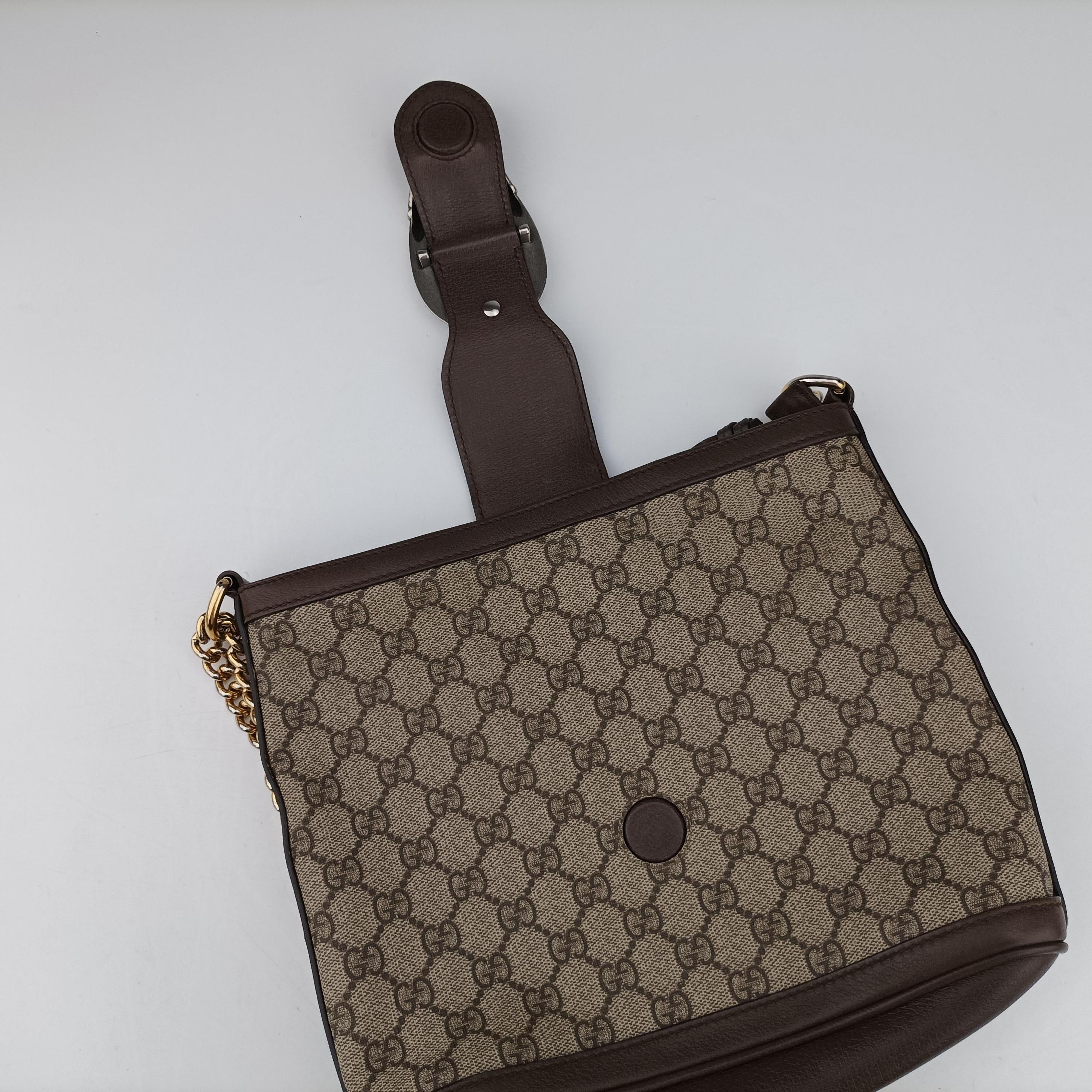 Pre-owned Gucci Dionysus Brown PVC coated canvas 499622 shoulderbag | stylenewstar