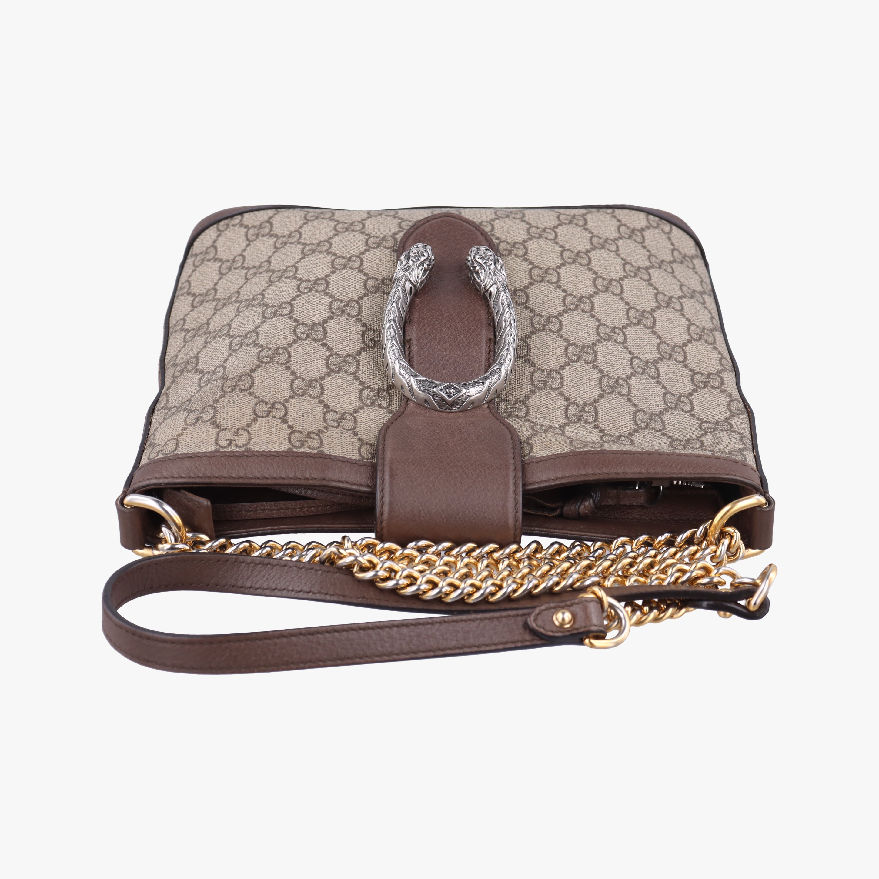 Pre-owned Gucci Dionysus Brown PVC coated canvas 499622 shoulderbag | stylenewstar