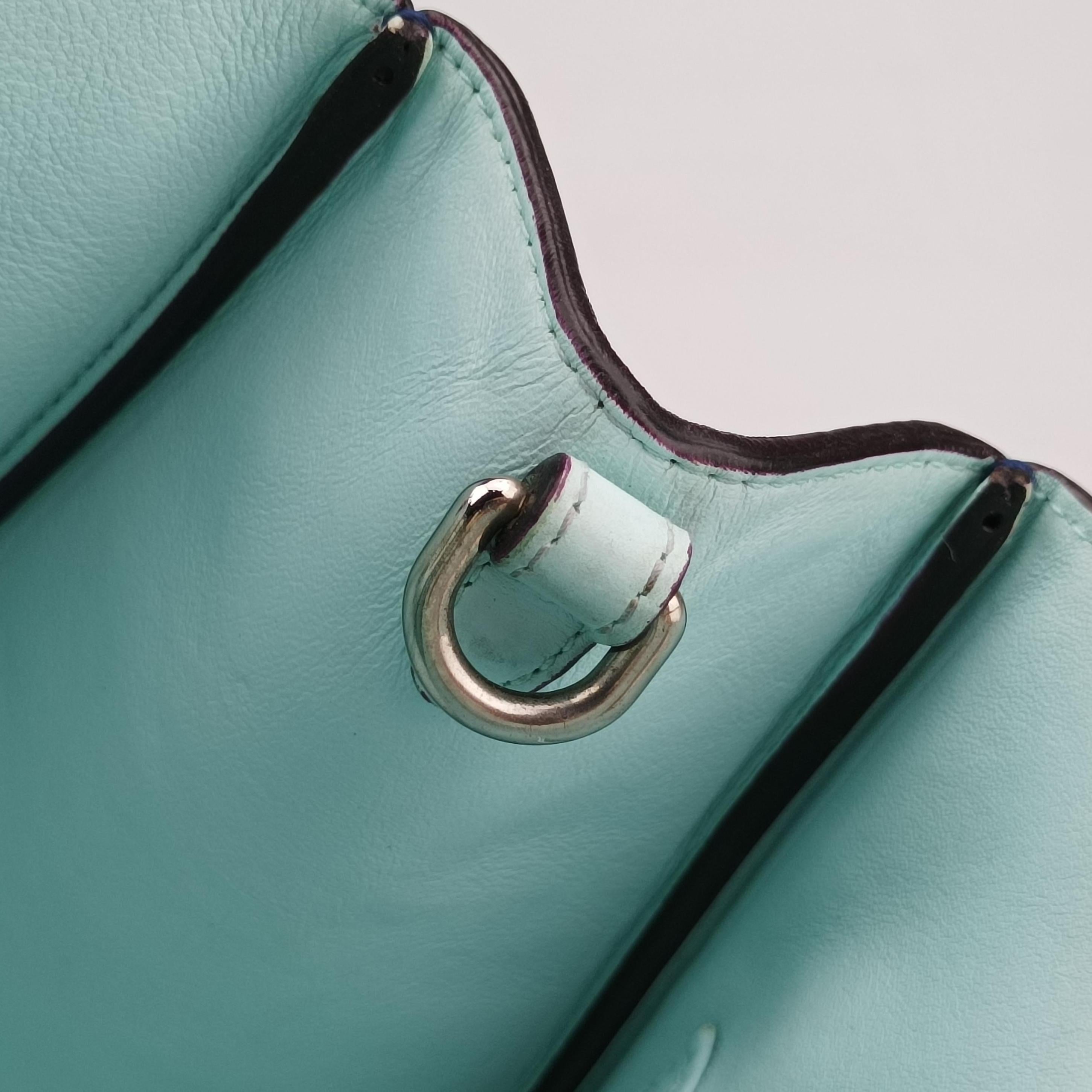 Pre-owned Christian Dior Diorissimo Blue Leather  shoulderbag | stylenewstar