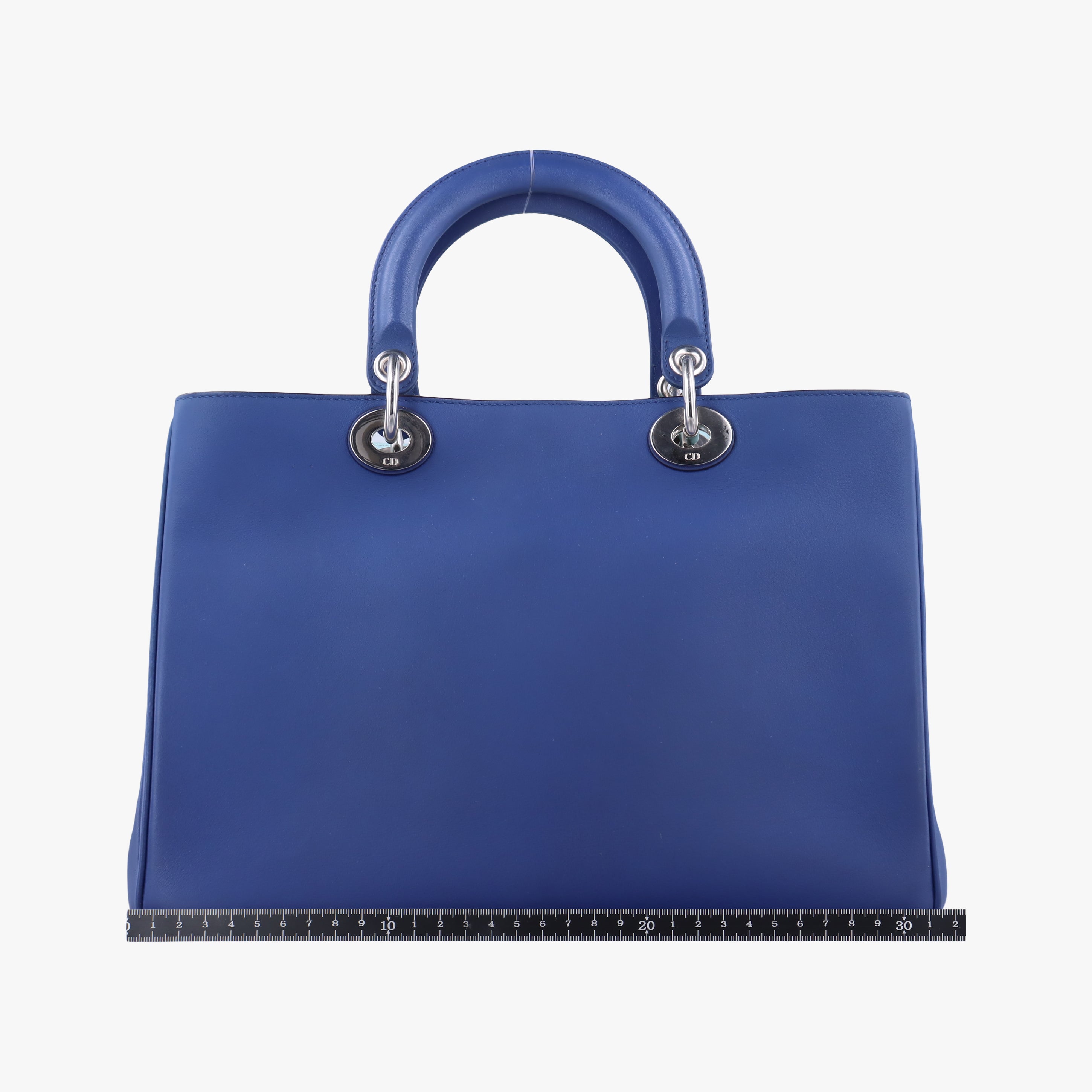 Pre-owned Christian Dior Diorissimo Blue Leather  shoulderbag | stylenewstar