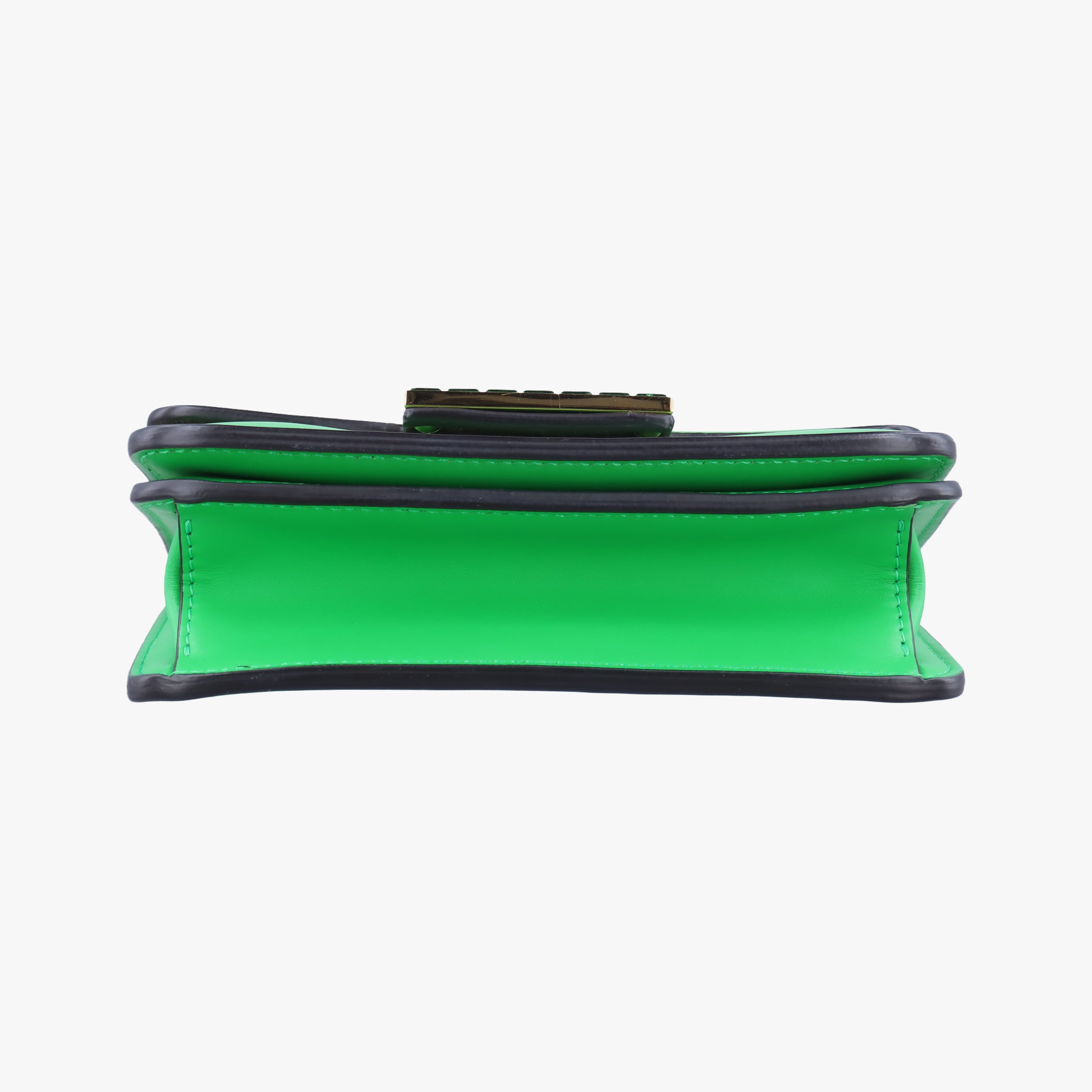 Pre-owned Fendi Fab Green Leather 8BT325 shoulderbag | stylenewstar