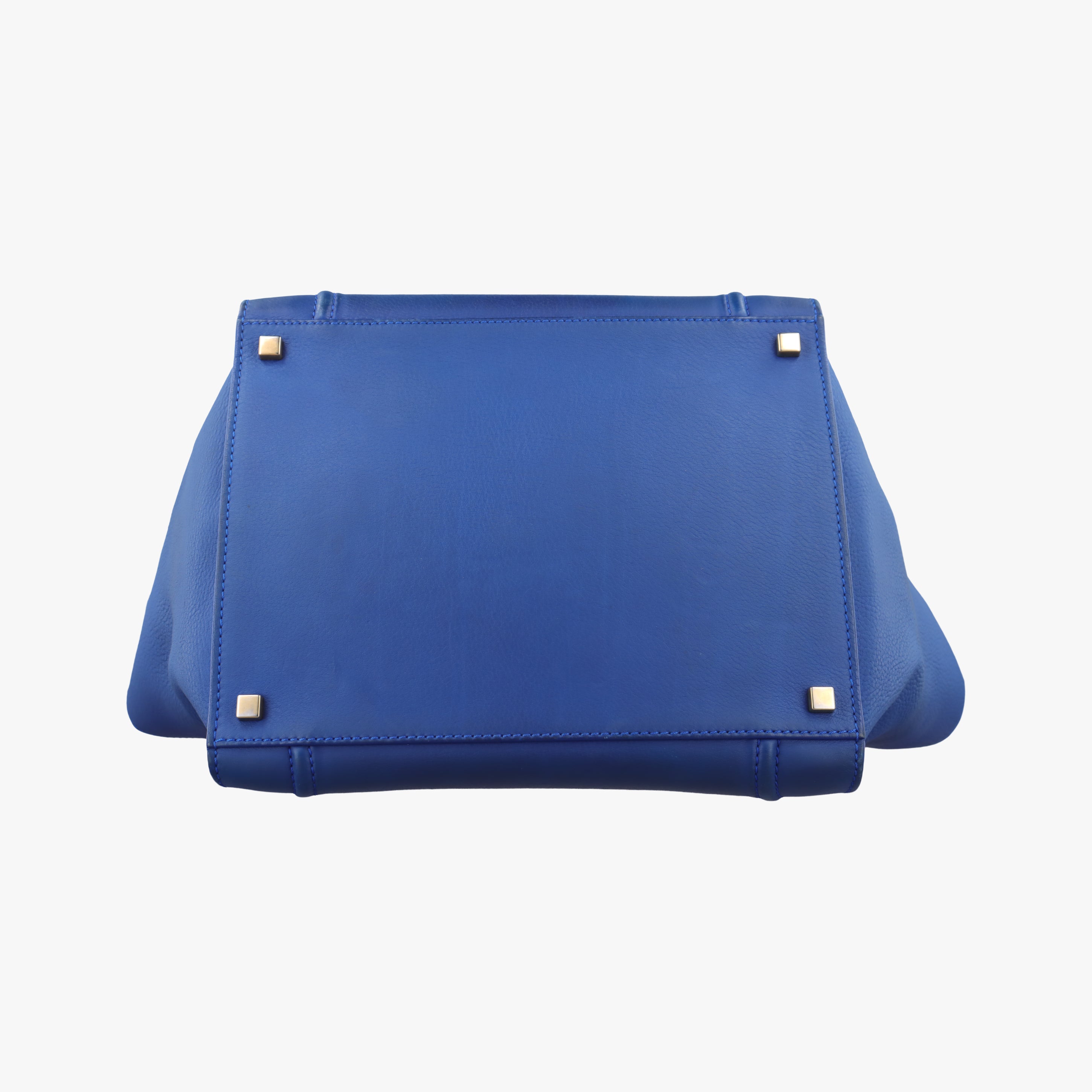 Pre-owned Celine Luggage Phantom Tote Blue leather  handbag | stylenewstar