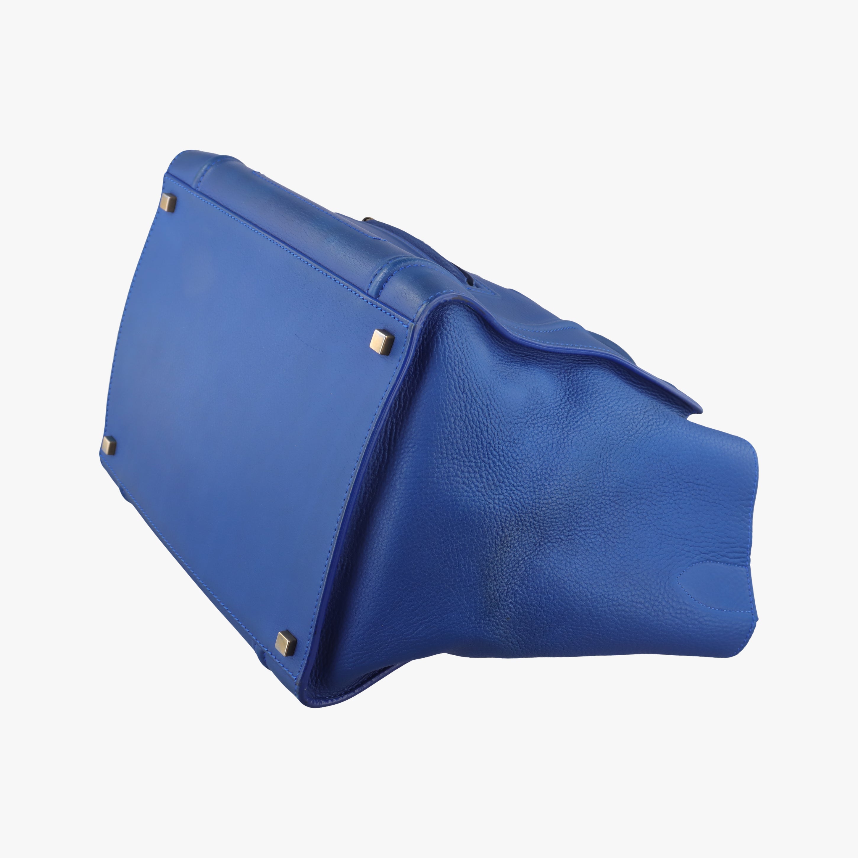 Pre-owned Celine Luggage Phantom Tote Blue leather  handbag | stylenewstar