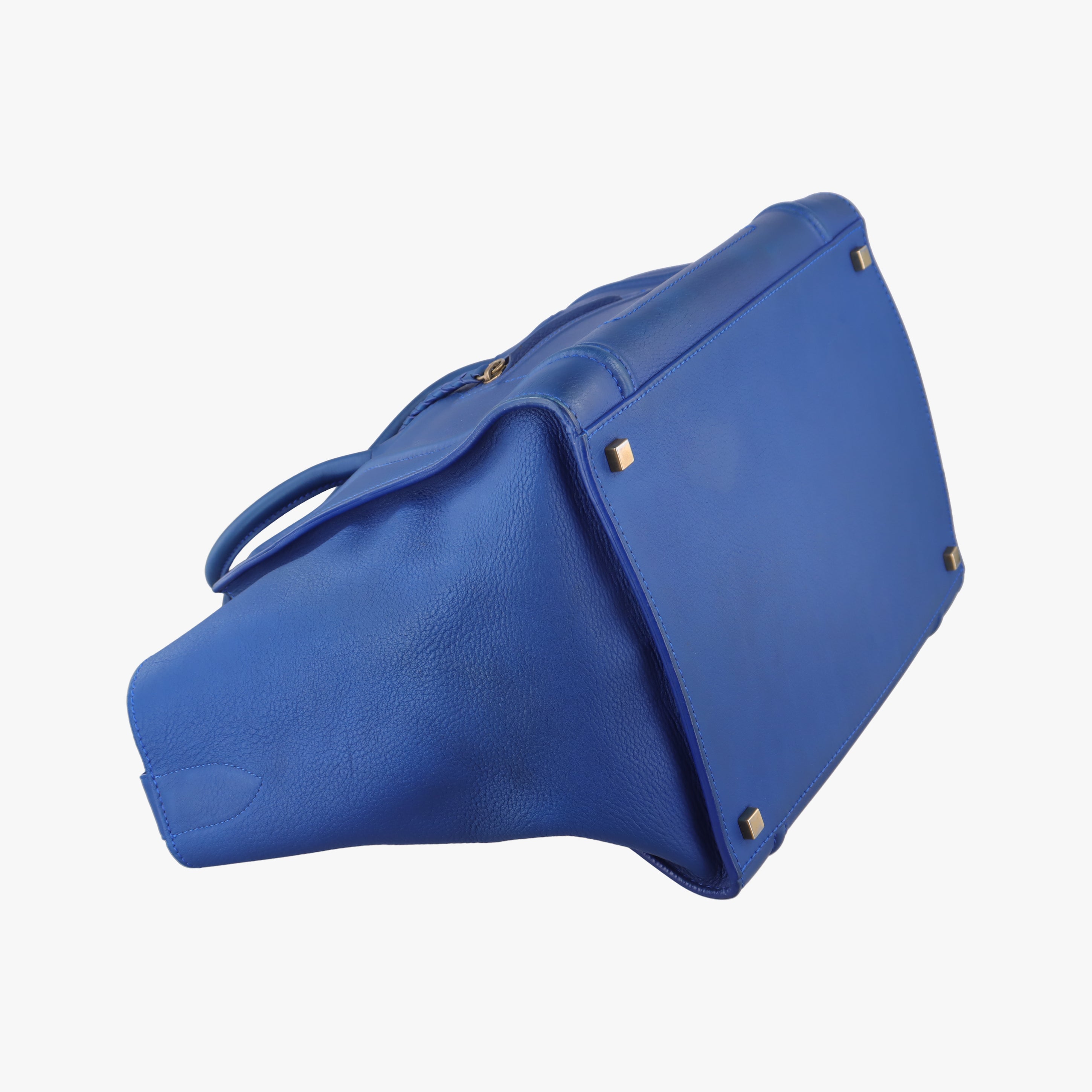 Pre-owned Celine Luggage Phantom Tote Blue leather  handbag | stylenewstar