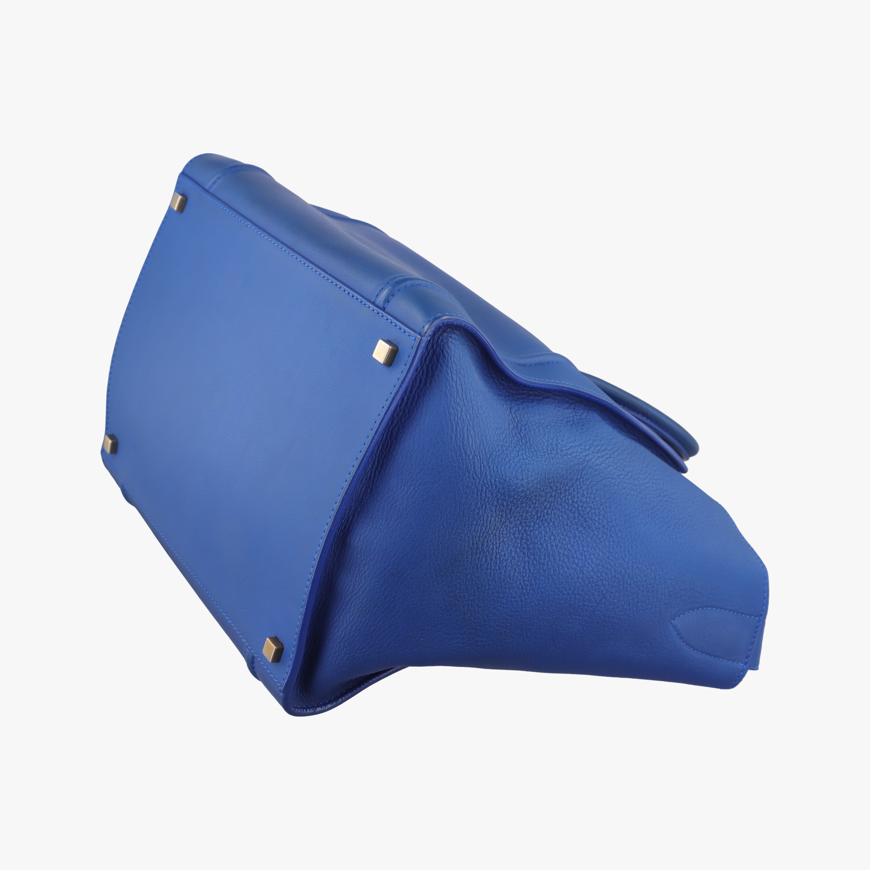 Pre-owned Celine Luggage Phantom Tote Blue leather  handbag | stylenewstar