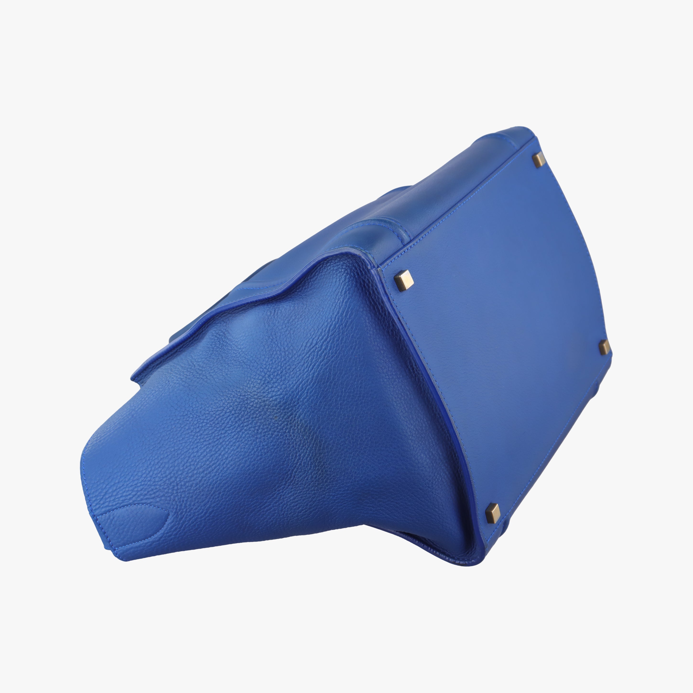 Pre-owned Celine Luggage Phantom Tote Blue leather  handbag | stylenewstar