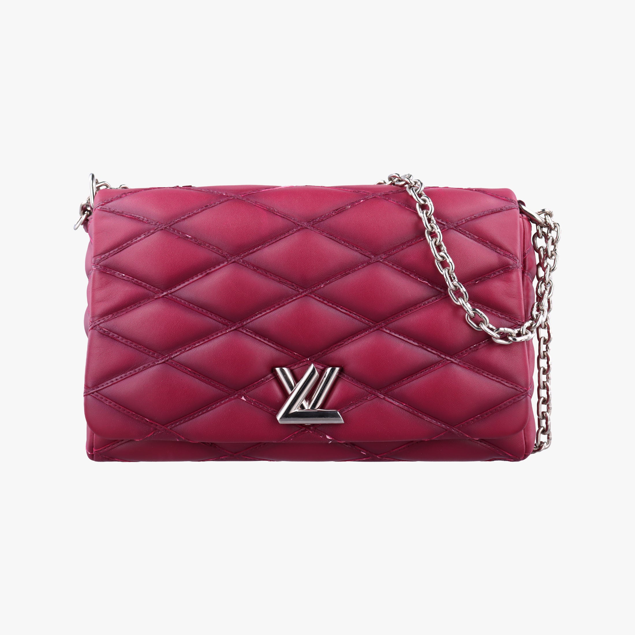 Pre-owned Louis Vuitton GO-14 MM Bordeaux Leather  shoulderbag | stylenewstar